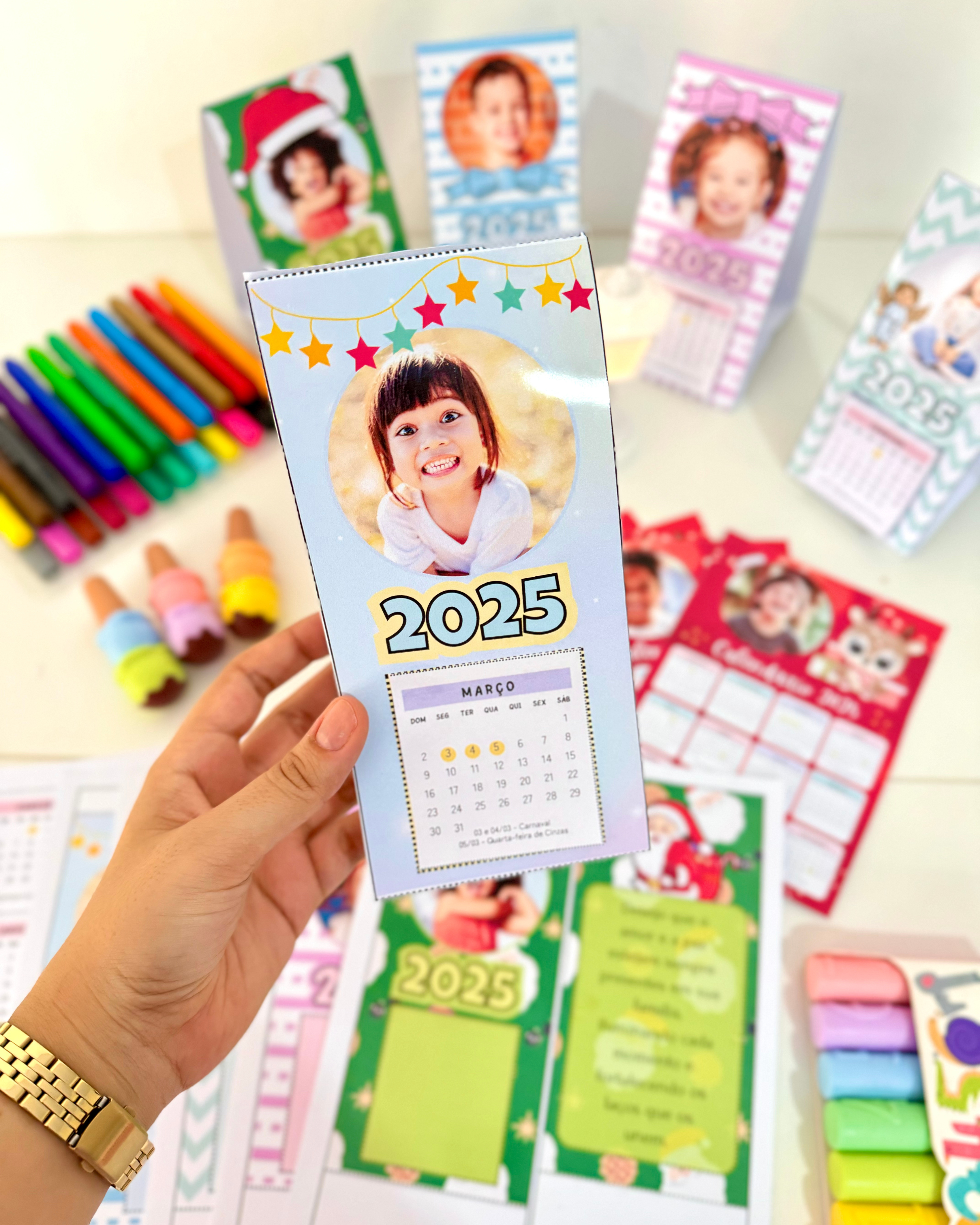 Calendários de Mesa 2025 Personalizáveis – A Lembrancinha Perfeita! - Imagem 11