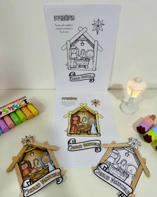 Atividade Presépio de Palitos – Celebrando o Natal com Criatividade! - Imagem 3
