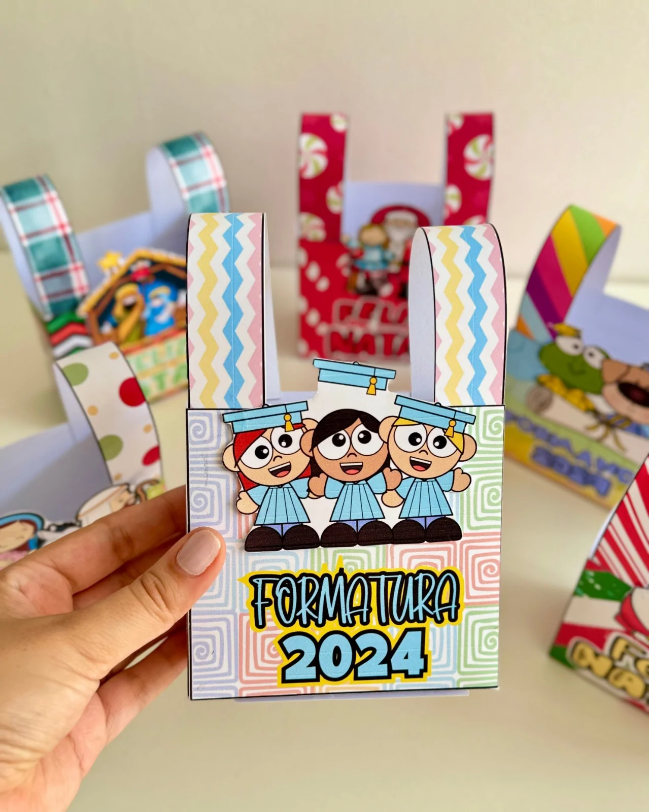 Kit de Sacolinhas Decoradas – Lembrancinhas de Final de Ano! - Imagem 3