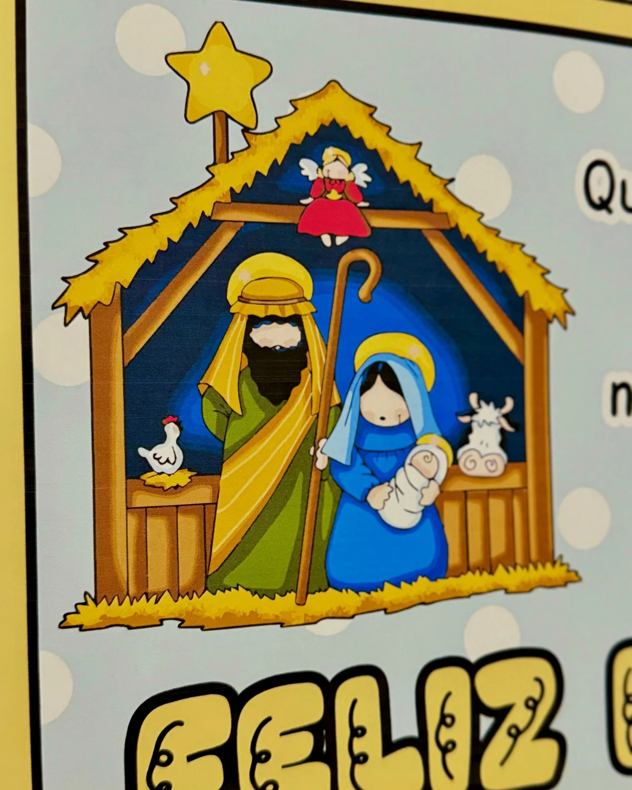 Cartaz Mensagens de Natal com Caixa e Cartões - Imagem 3