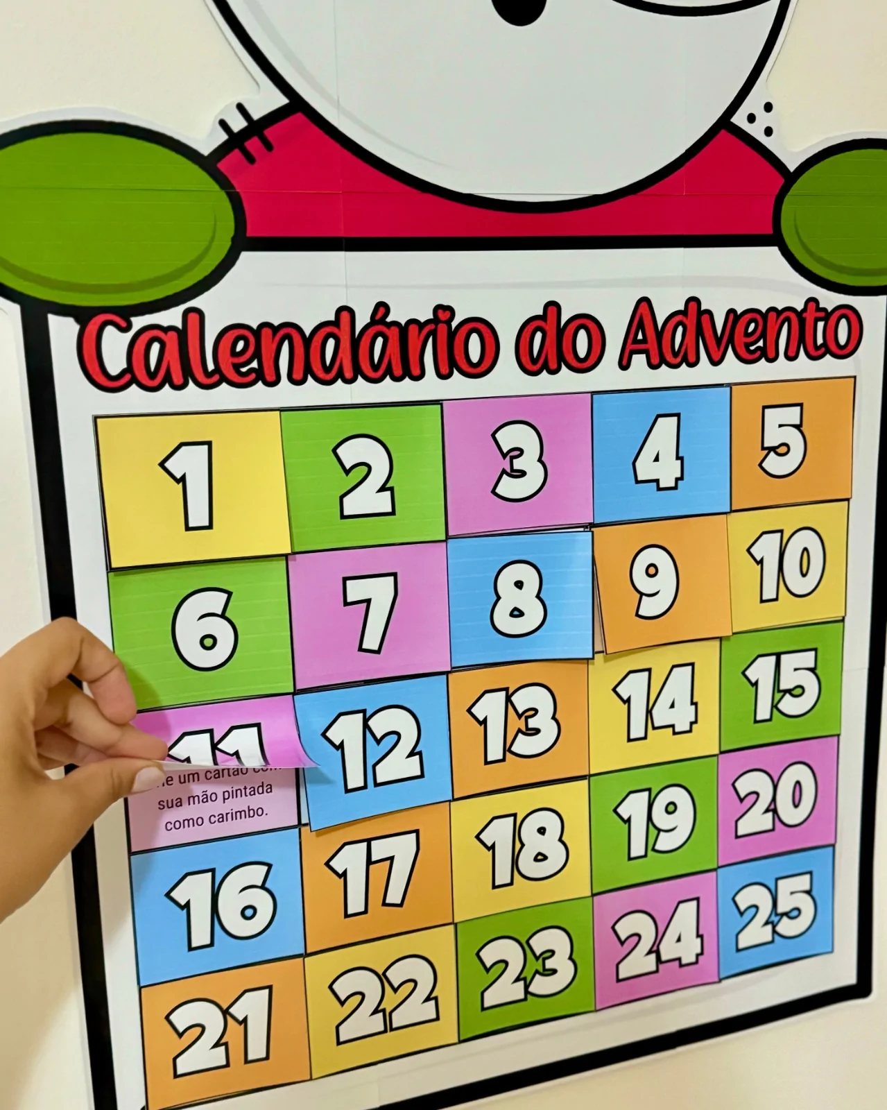Cartaz Calendário do Advento Papai Noel - Imagem 2
