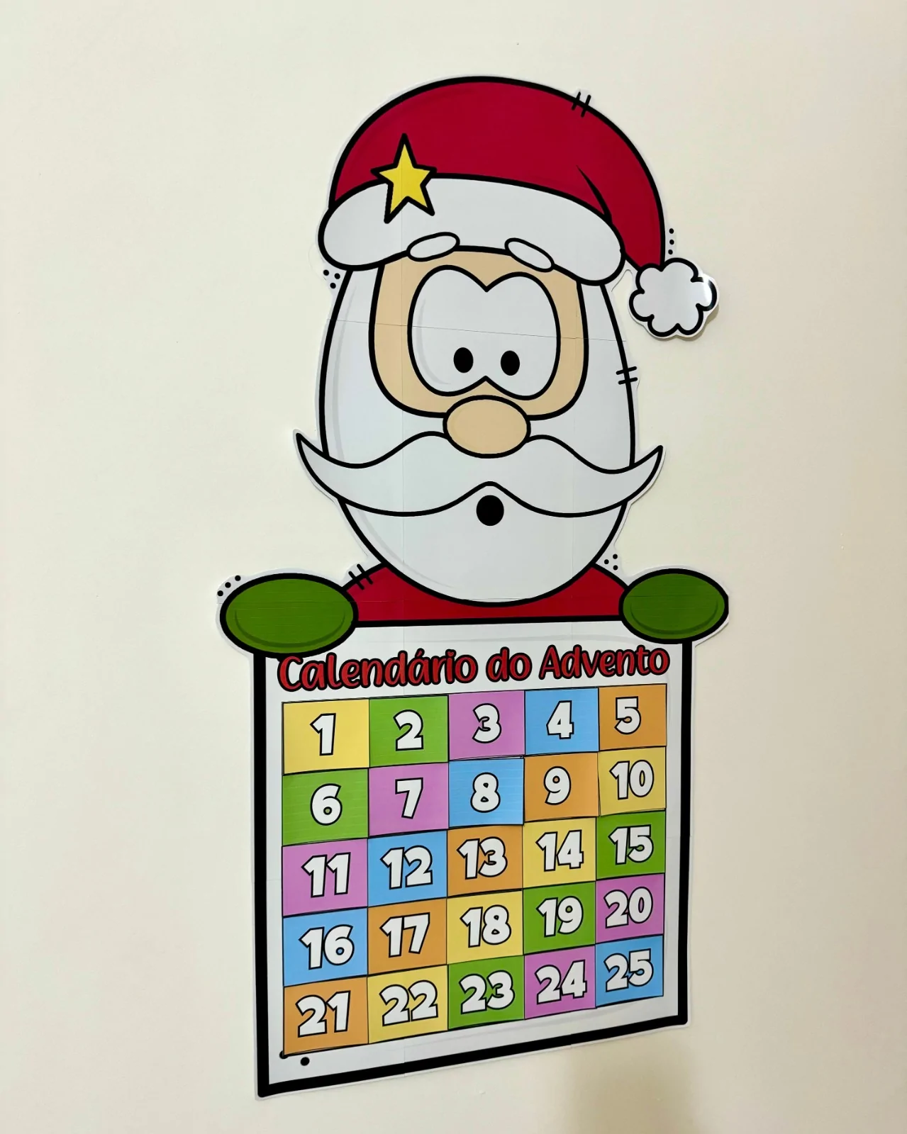 Cartaz Calendário do Advento Papai Noel