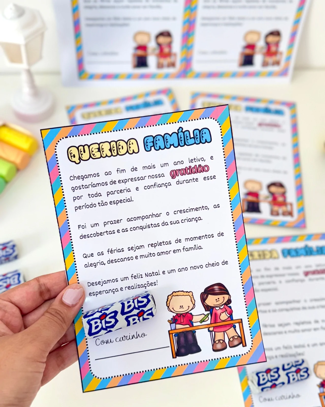 Cartão Editável "Querida Família" – Uma Lembrança Especial para o Final do Ano! - Imagem 2