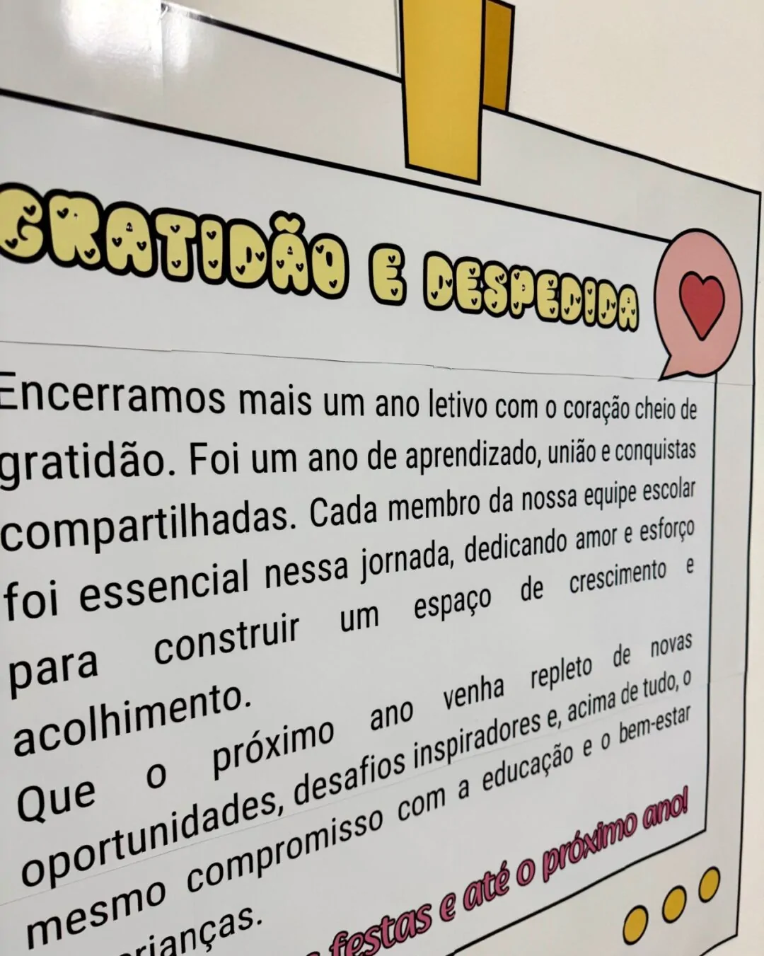 Cartaz de Agradecimento para a Equipe Escolar - Gratidão que Transforma - Imagem 3