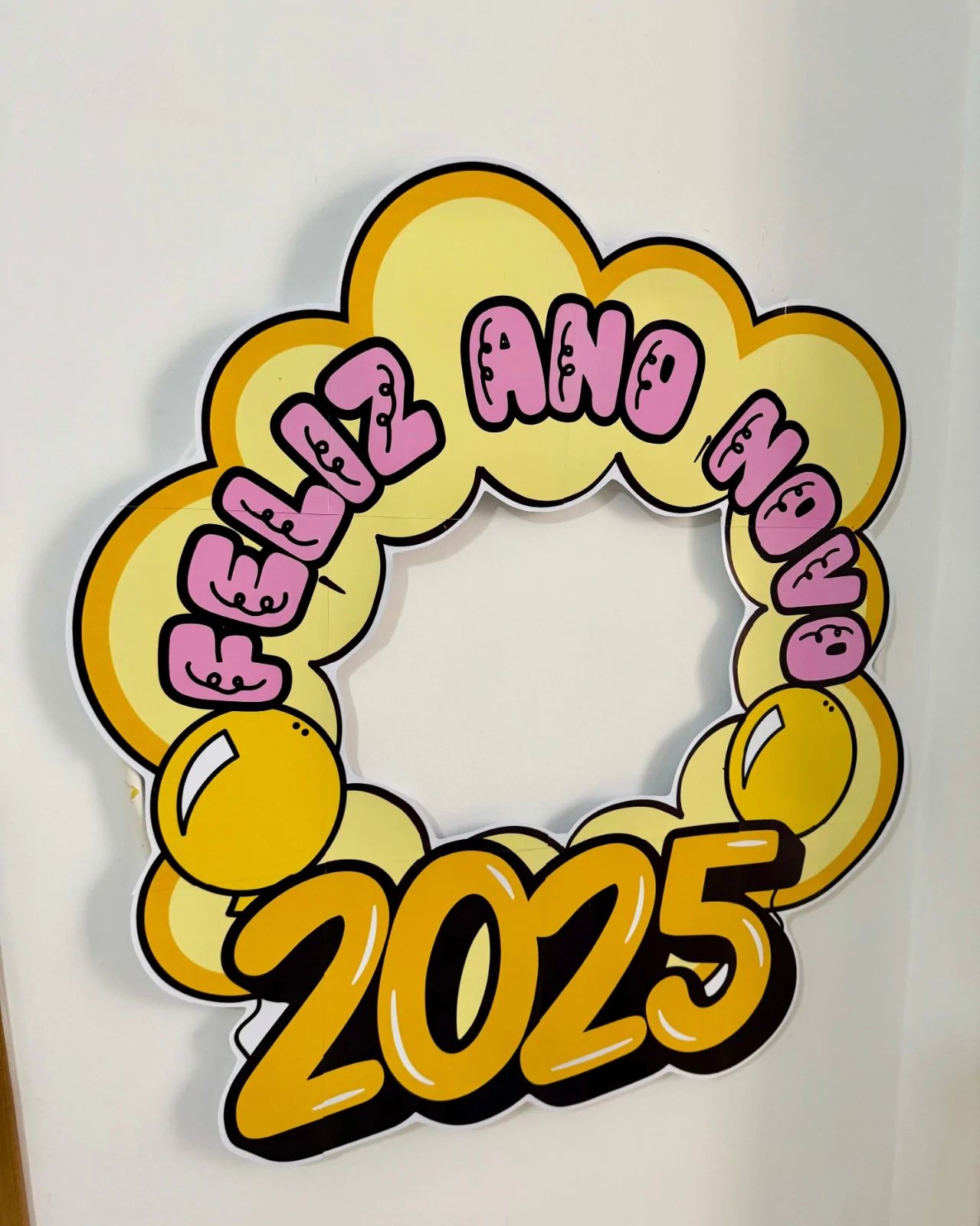 Decoração para Bambolê - Tema "Feliz 2025"