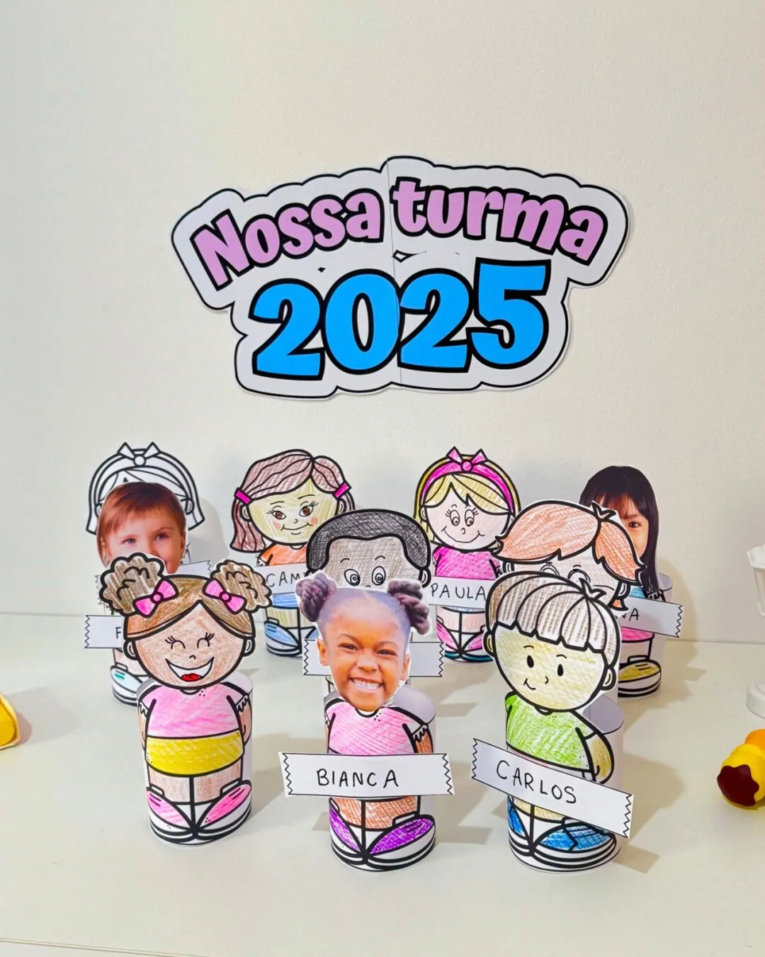 Recurso “Nossa Turma 2025” com Bonequinhos 3D