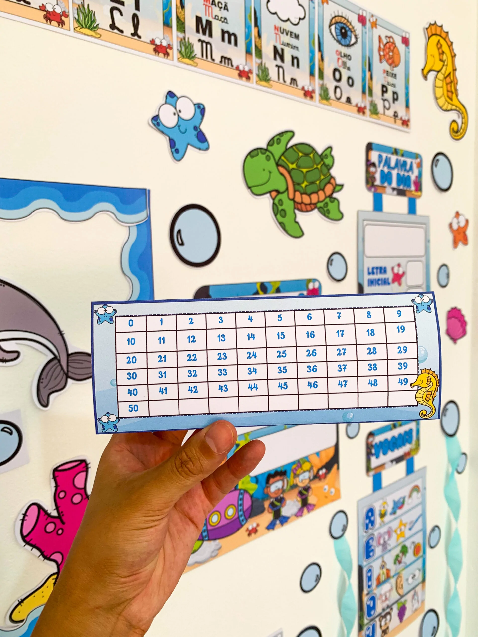 Kit Sala Ornamentação de Sala - Fundo do Mar - Imagem 11