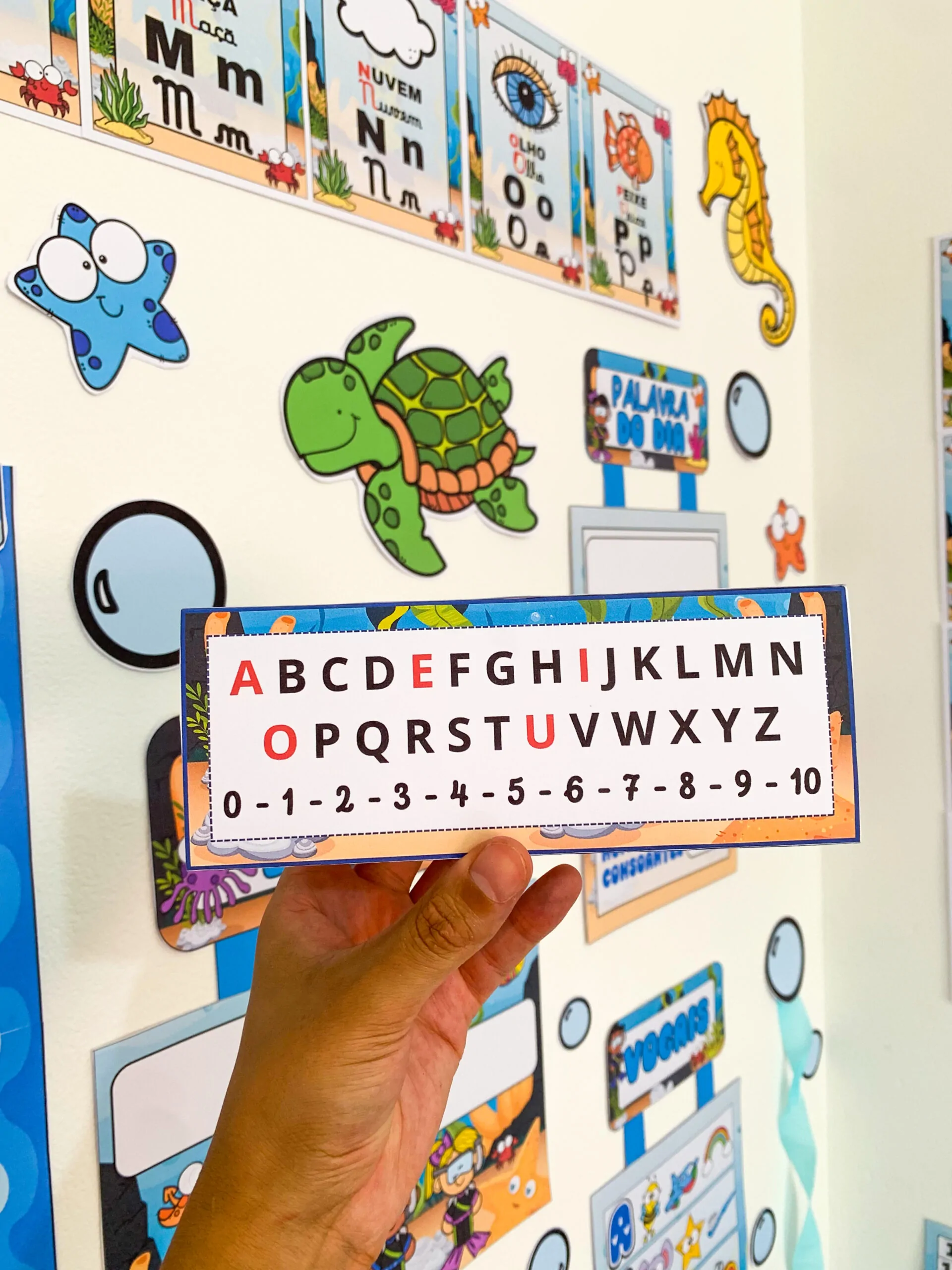 Kit Sala Ornamentação de Sala - Fundo do Mar - Imagem 4