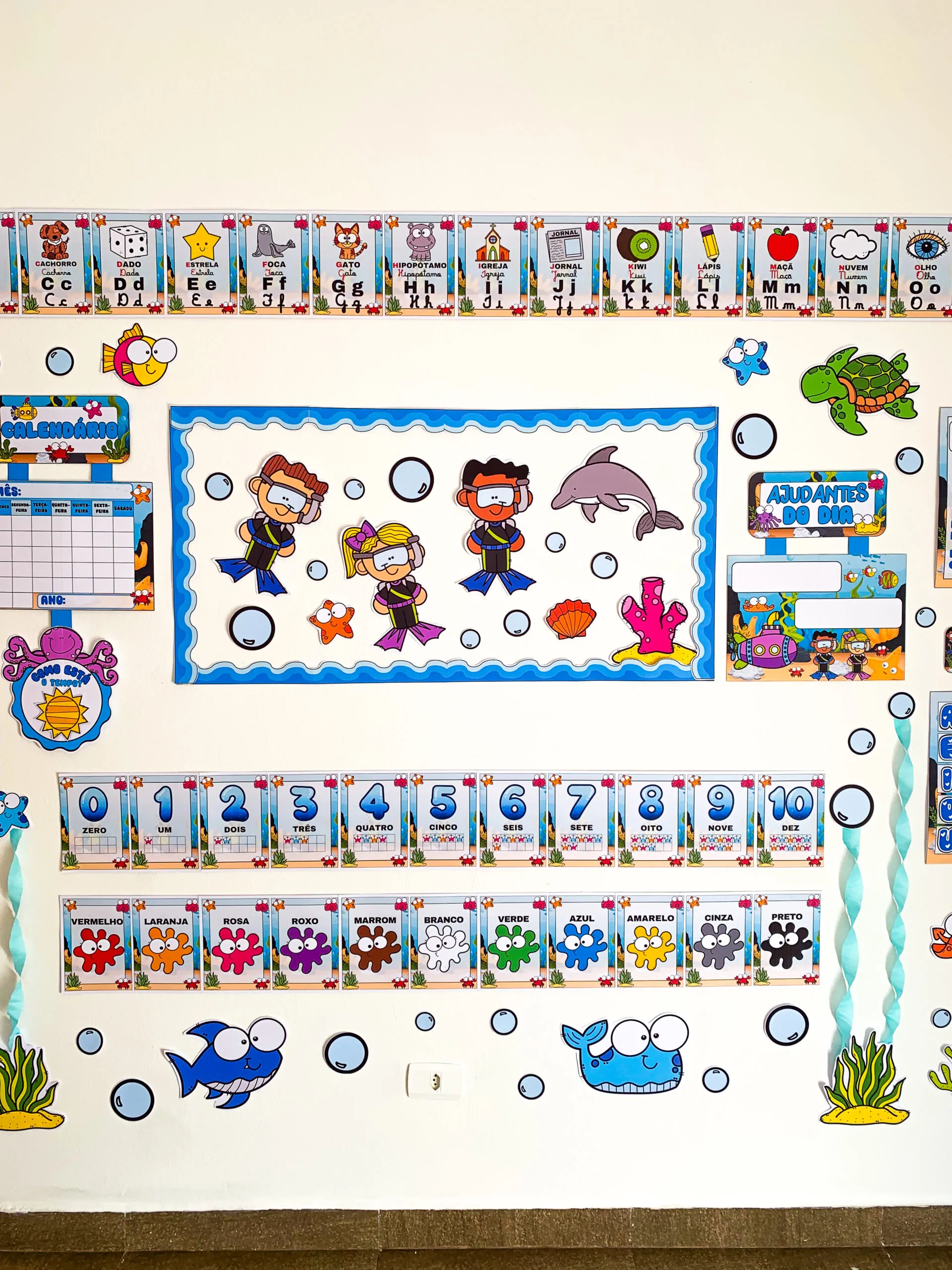 Kit Sala Ornamentação de Sala - Fundo do Mar - Imagem 12