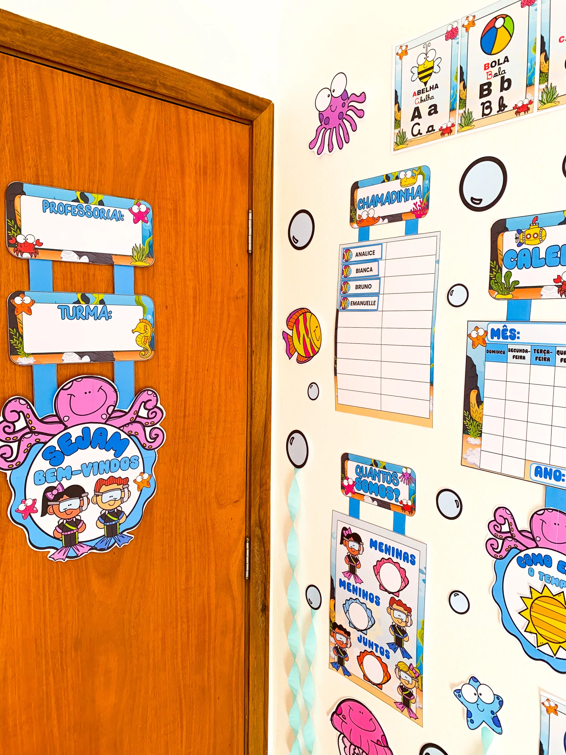 Kit Sala Ornamentação de Sala - Fundo do Mar - Imagem 17