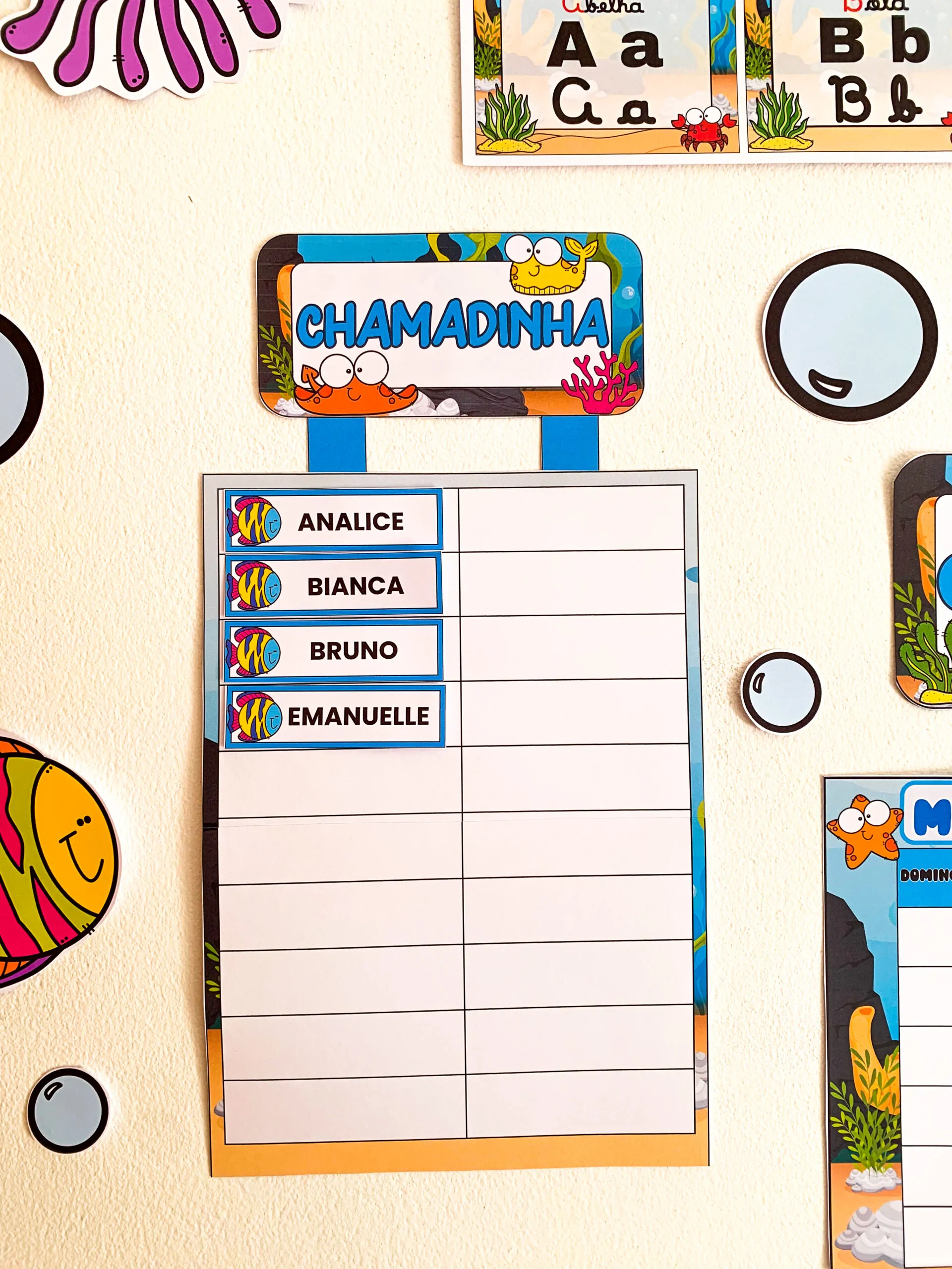 Kit Sala Ornamentação de Sala - Fundo do Mar - Imagem 13