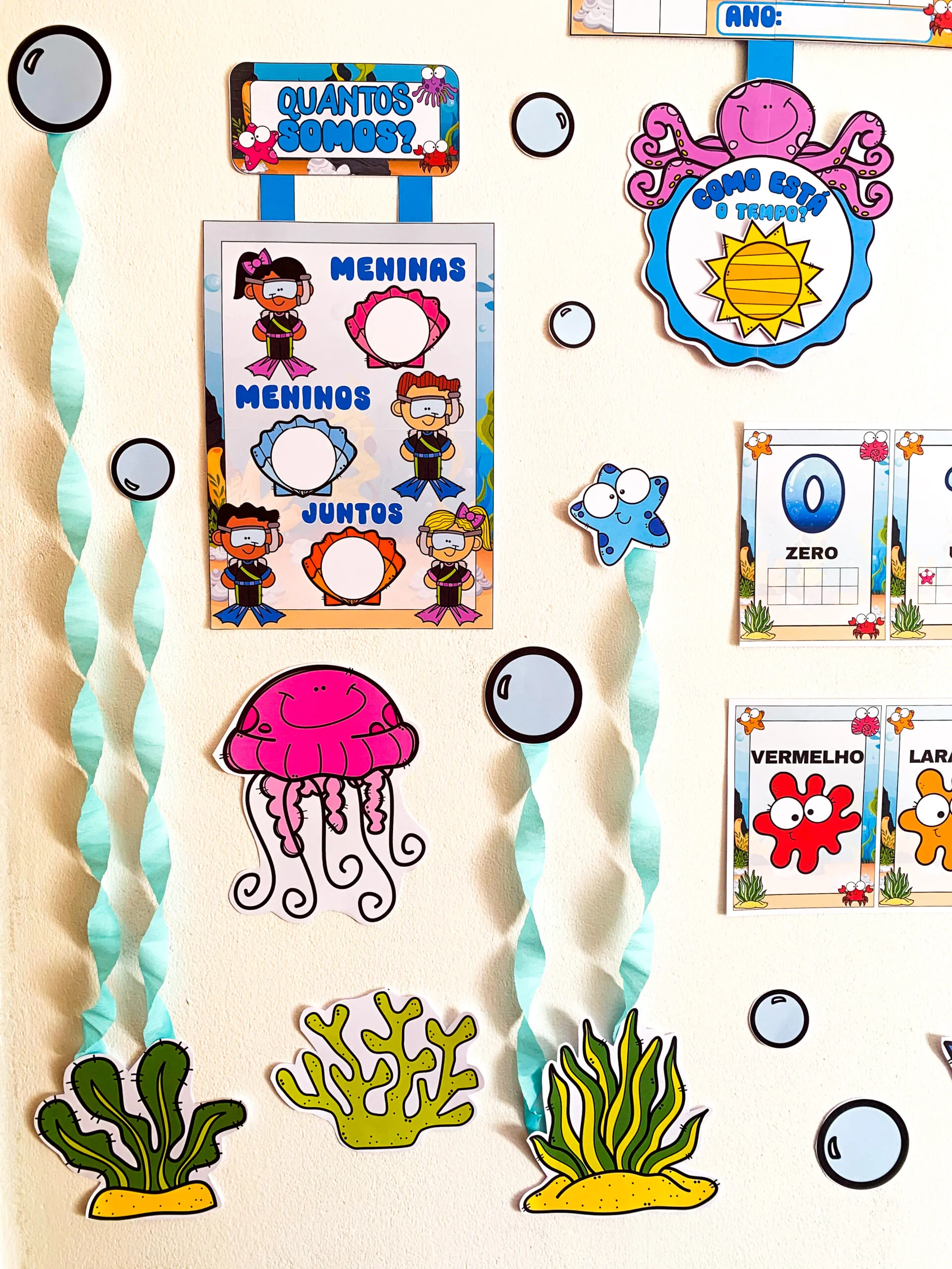 Kit Sala Ornamentação de Sala - Fundo do Mar - Imagem 10