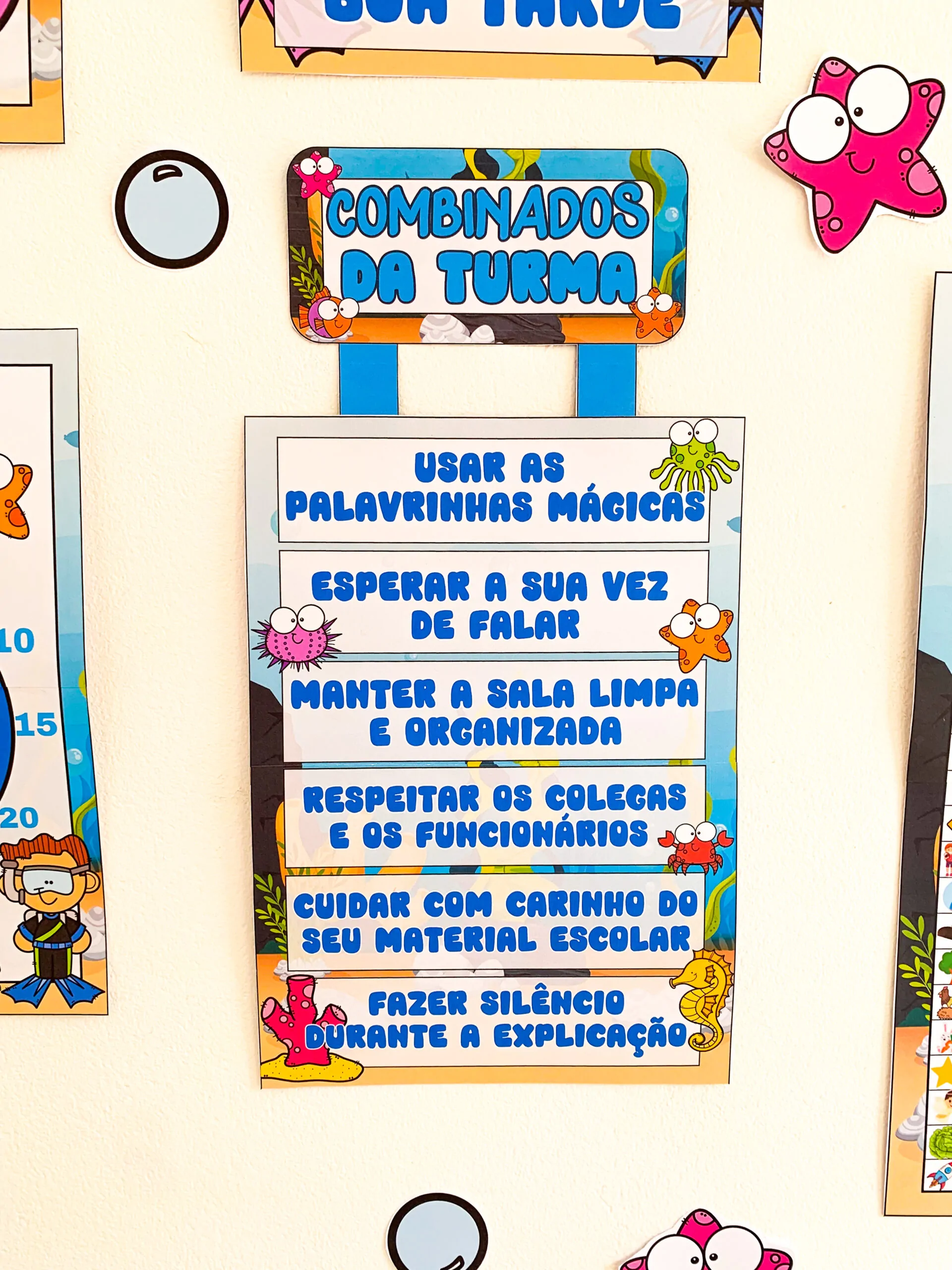 Kit Sala Ornamentação de Sala - Fundo do Mar - Imagem 3