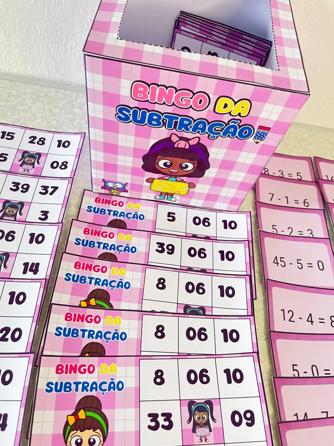 Bingo da Subtração - Aprendizado Divertido! - Imagem 2