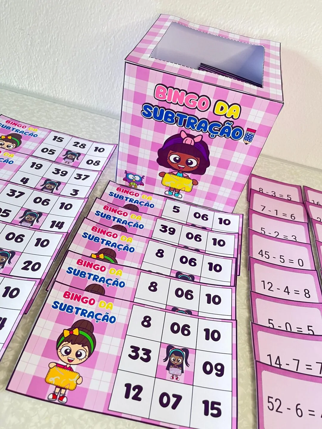 Bingo da Subtração - Aprendizado Divertido! - Imagem 6