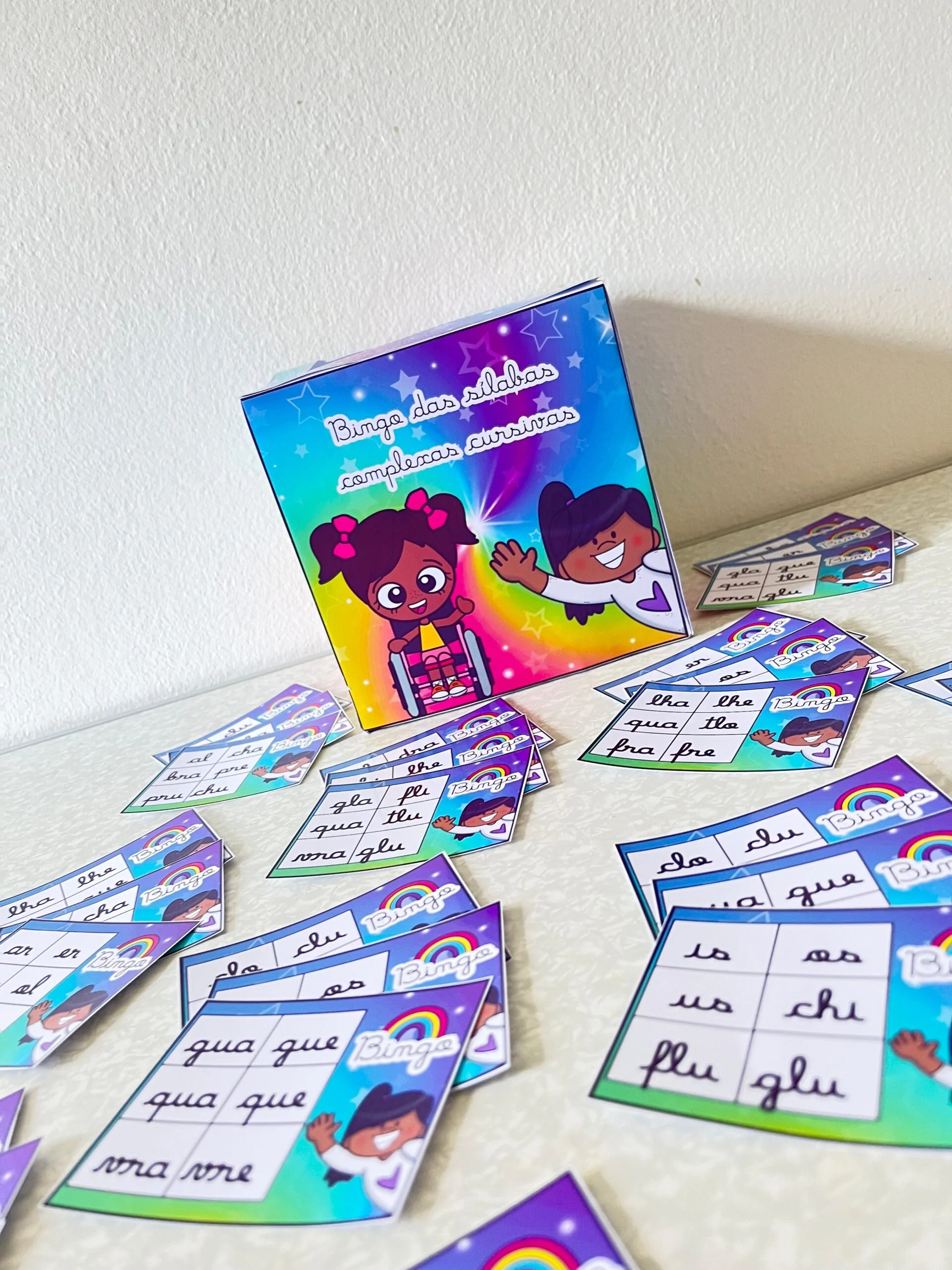 Bingo Das Sílabas Complexas Cursivas - Imagem 2