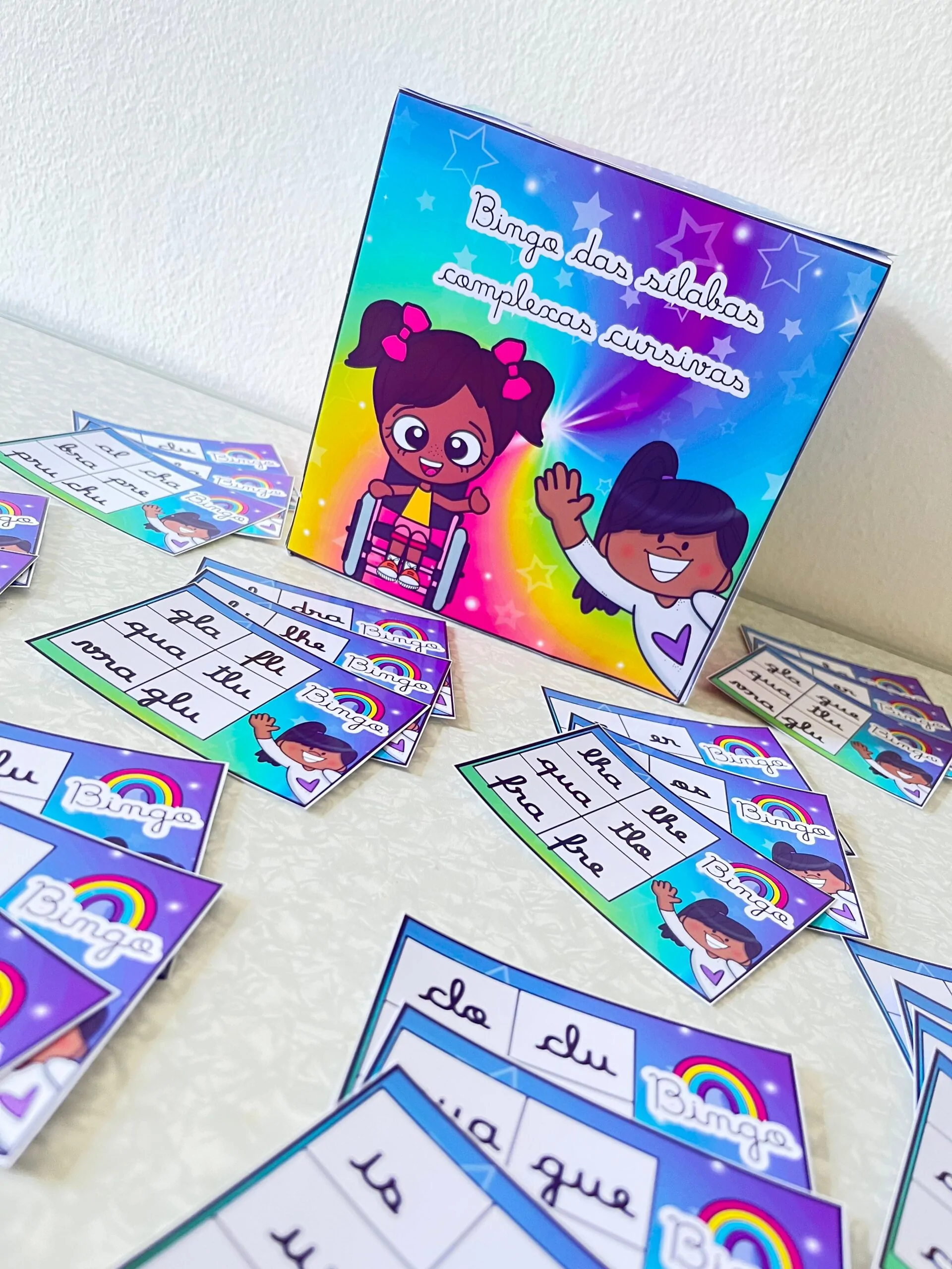 Bingo Das Sílabas Complexas Cursivas - Imagem 3