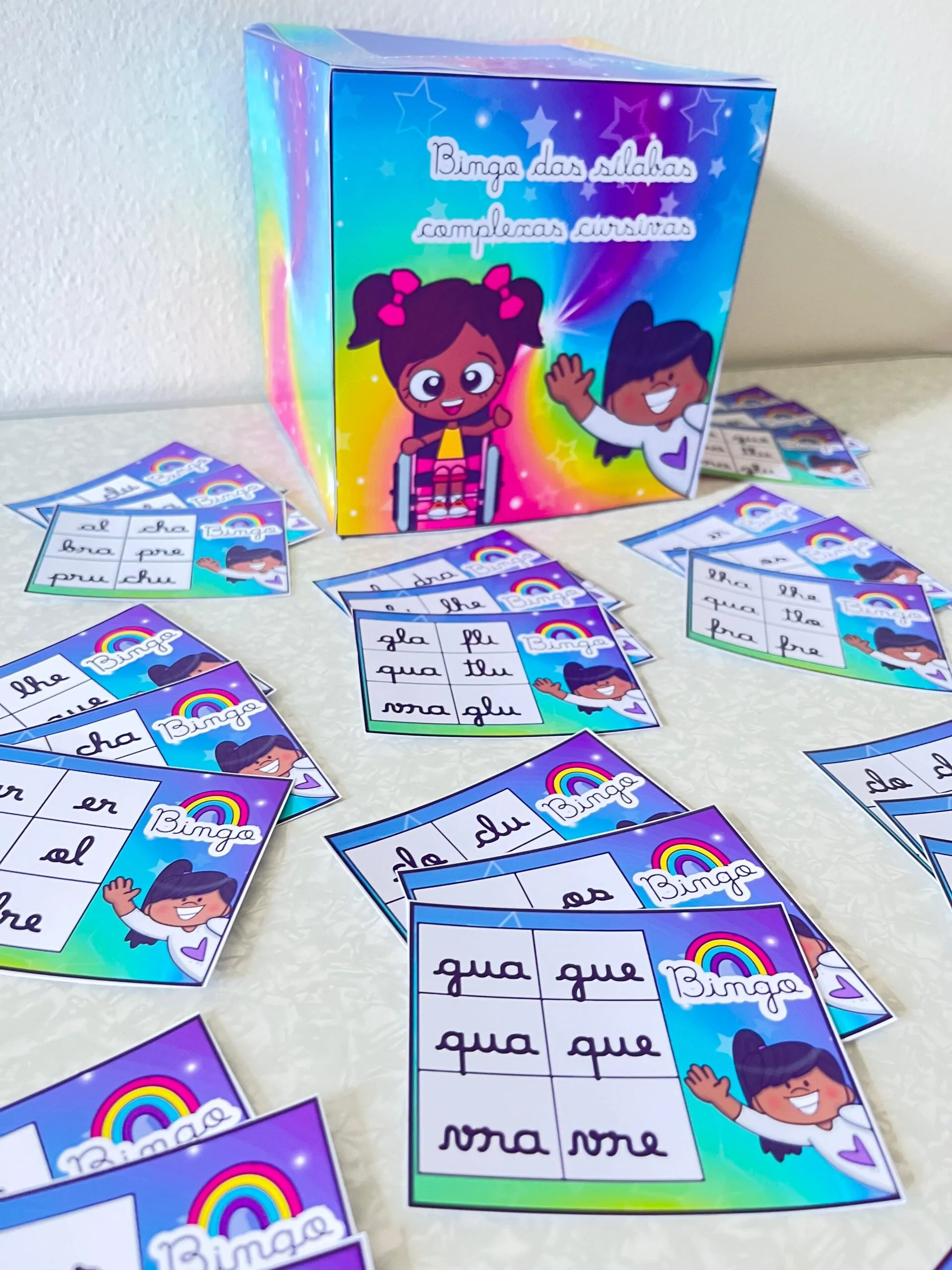 Bingo Das Sílabas Complexas Cursivas - Imagem 4