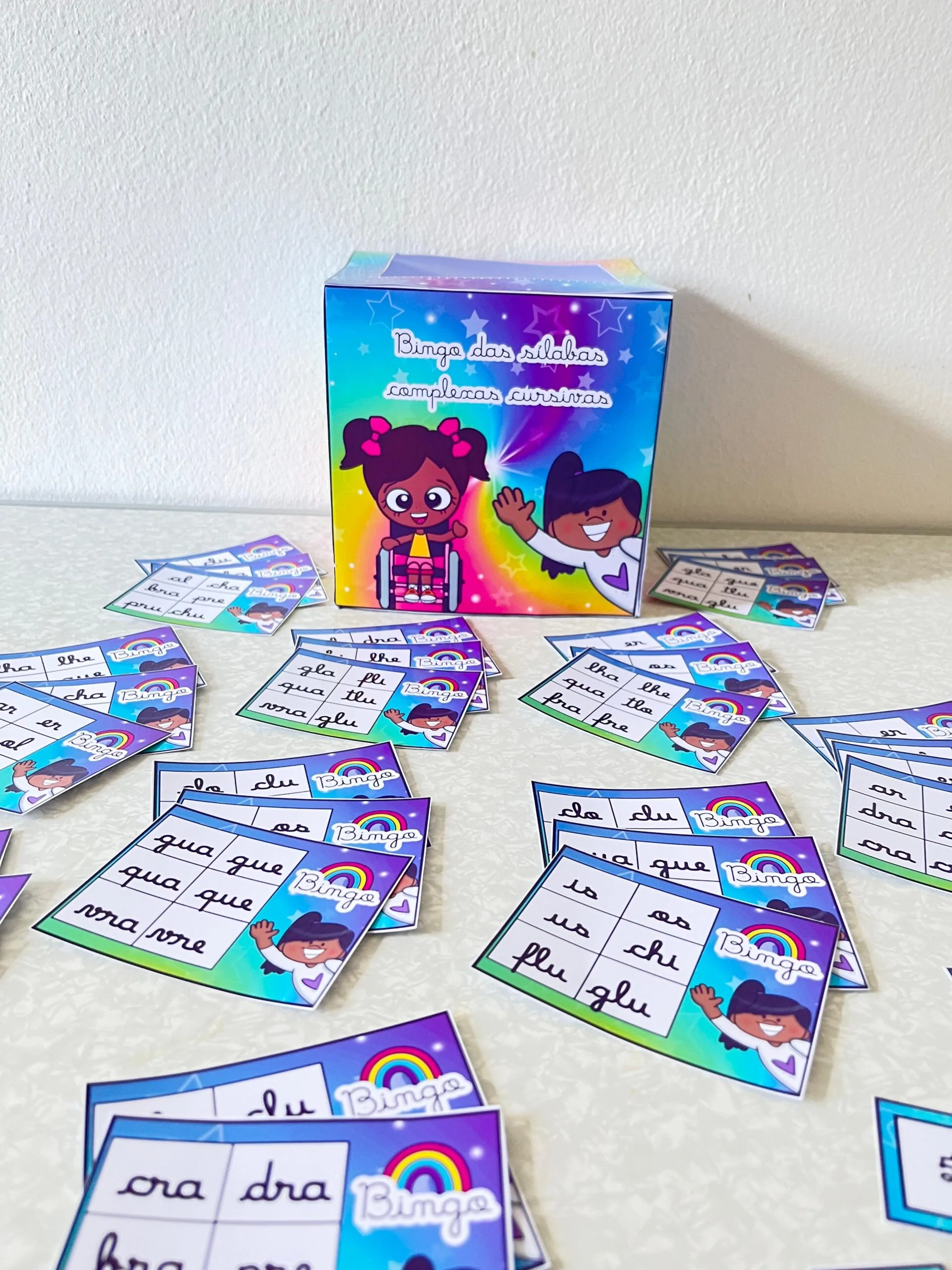 Bingo Das Sílabas Complexas Cursivas - Imagem 5