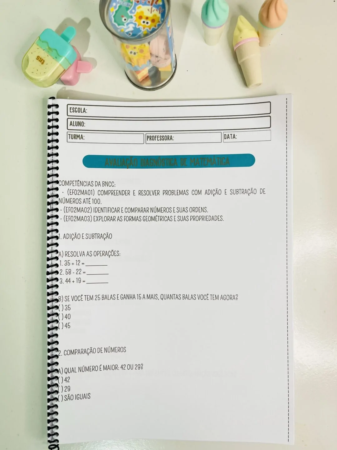 Apostila: Avalição Diagnóstica - 2° Ano do Ensino Fundamental - Imagem 5