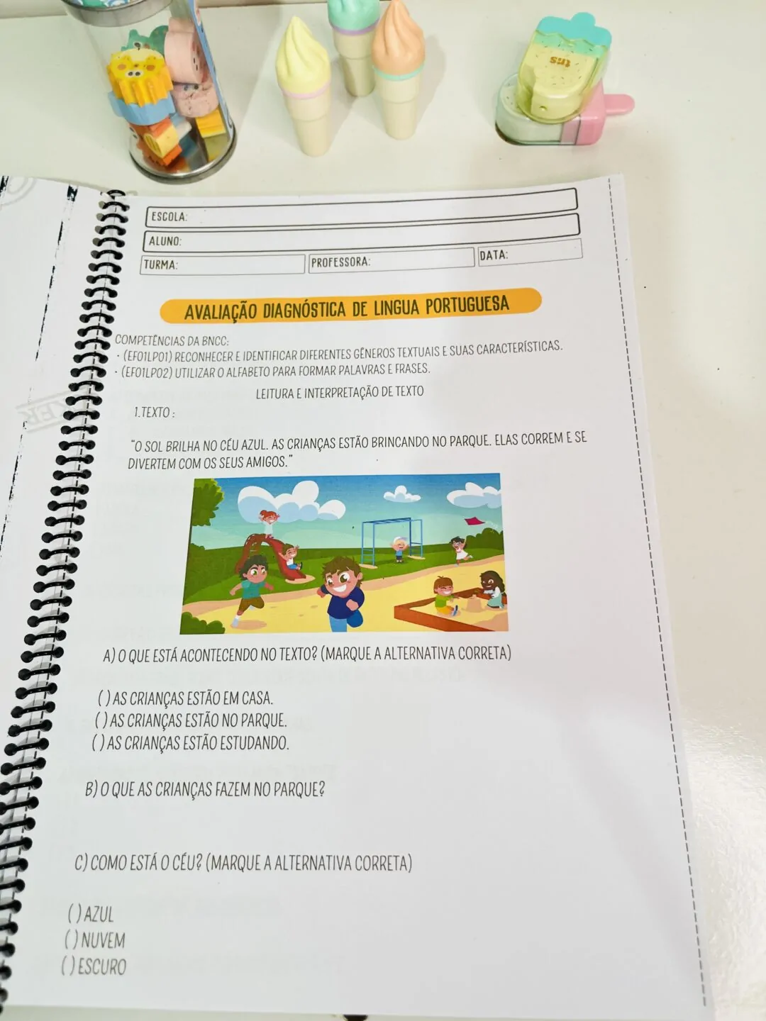 Apostila: Avaliação Diagnóstica – 1º Ano do Ensino Fundamental - Imagem 8