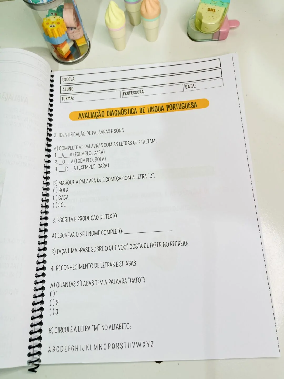 Apostila: Avaliação Diagnóstica – 1º Ano do Ensino Fundamental - Imagem 7