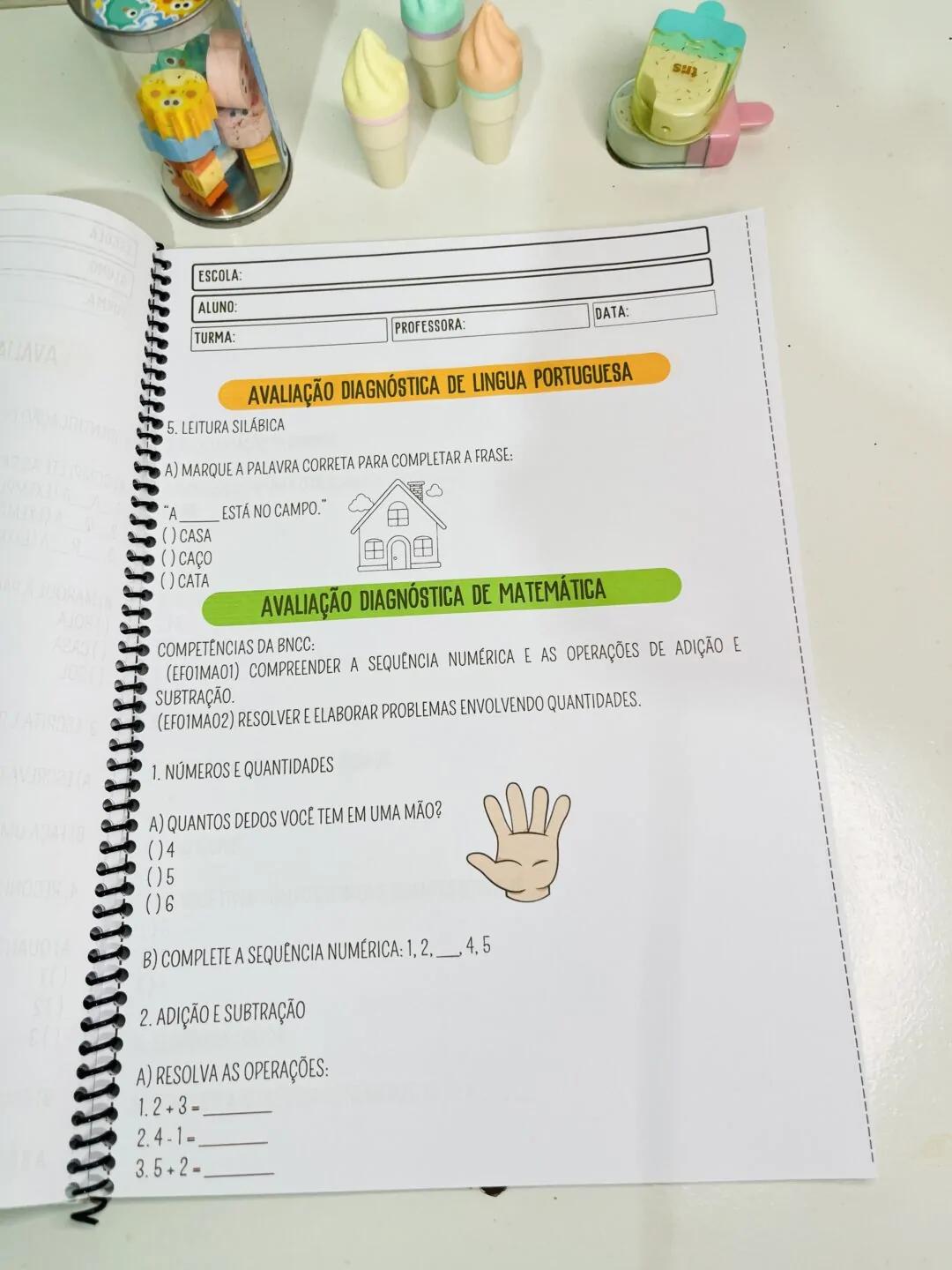 Apostila: Avaliação Diagnóstica – 1º Ano do Ensino Fundamental - Imagem 6