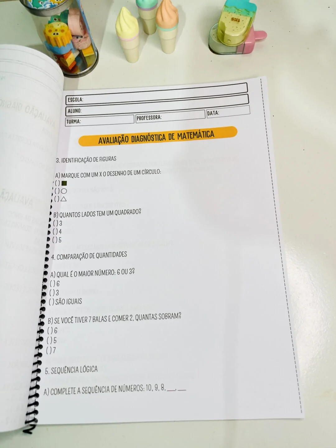 Apostila: Avaliação Diagnóstica – 1º Ano do Ensino Fundamental - Imagem 5