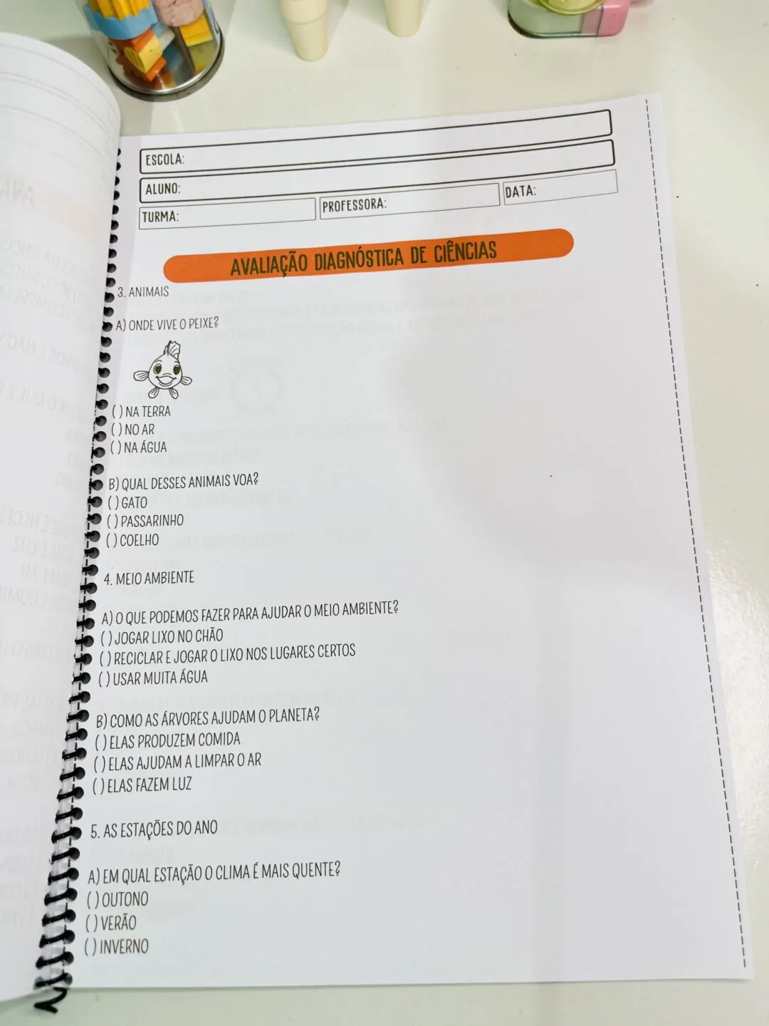 Apostila: Avaliação Diagnóstica – 1º Ano do Ensino Fundamental - Imagem 4