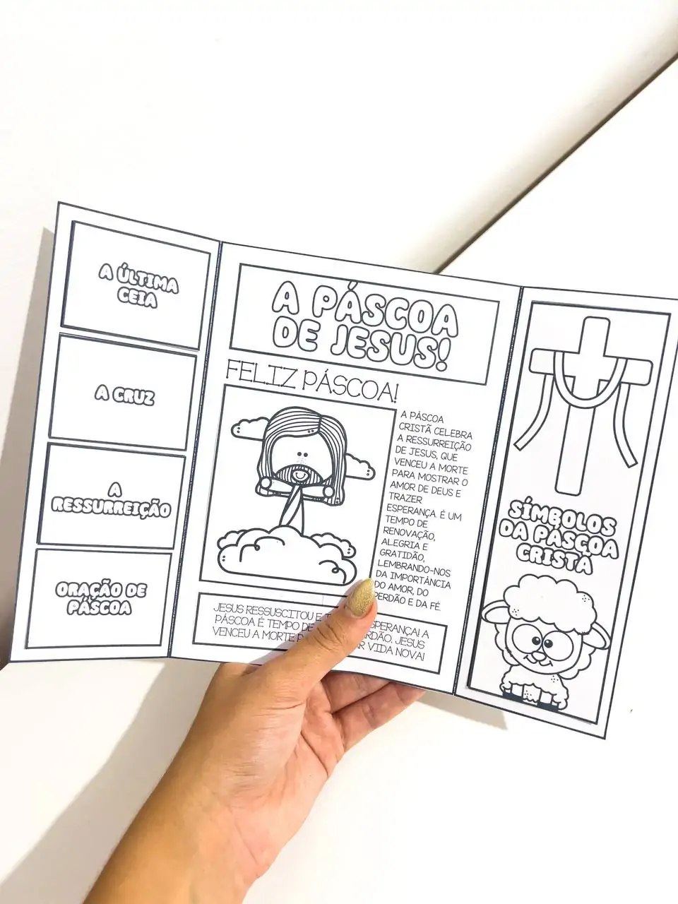 Lapbook Páscoa Cristã – Ensino Lúdico e Interativo! - Imagem 6