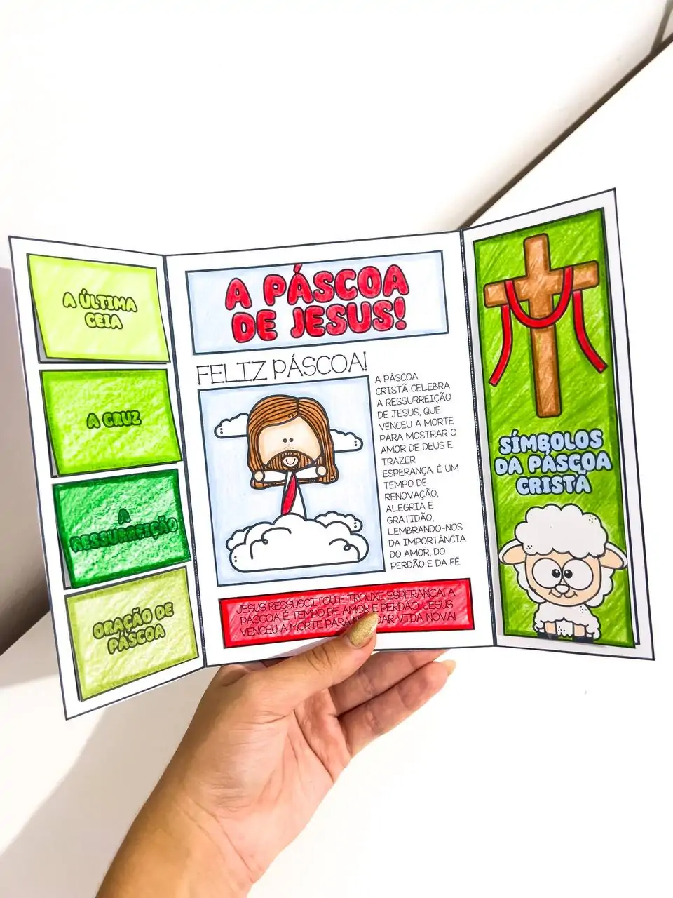 Lapbook Páscoa Cristã – Ensino Lúdico e Interativo! - Imagem 9