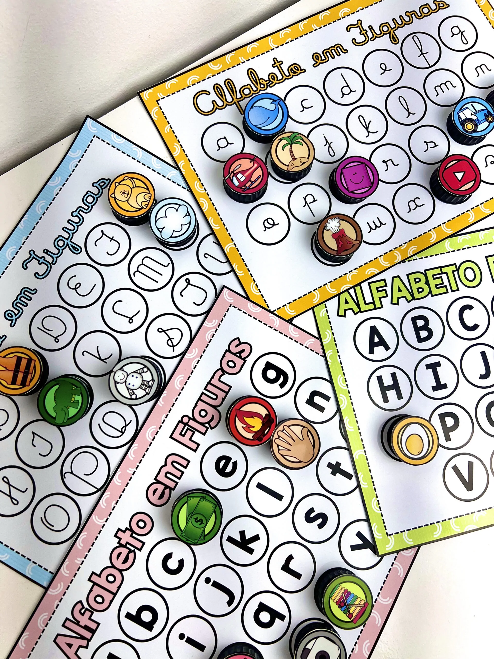 Prancha do Alfabeto Letras e Figuras - Imagem 3