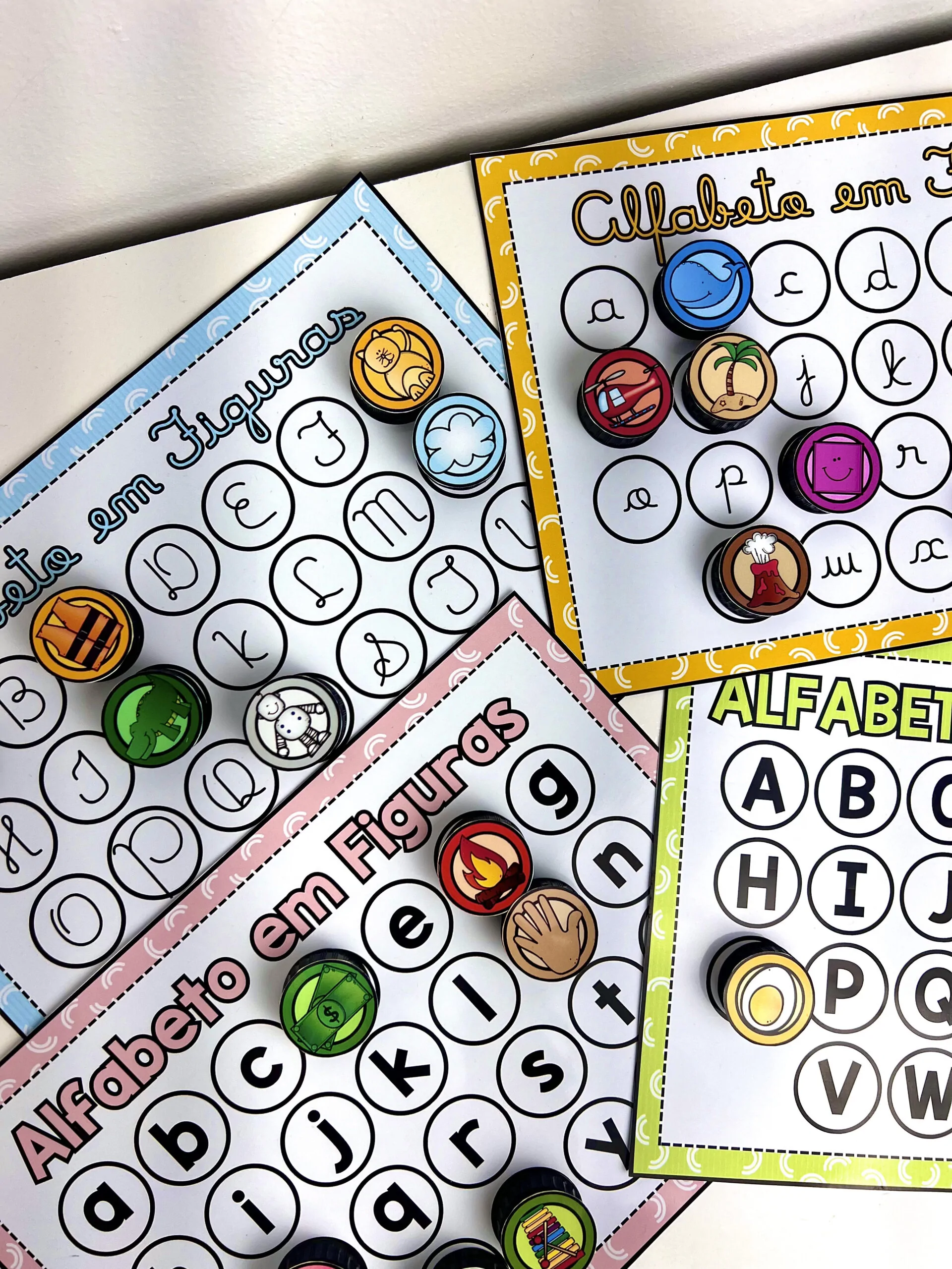 Prancha do Alfabeto Letras e Figuras - Imagem 2