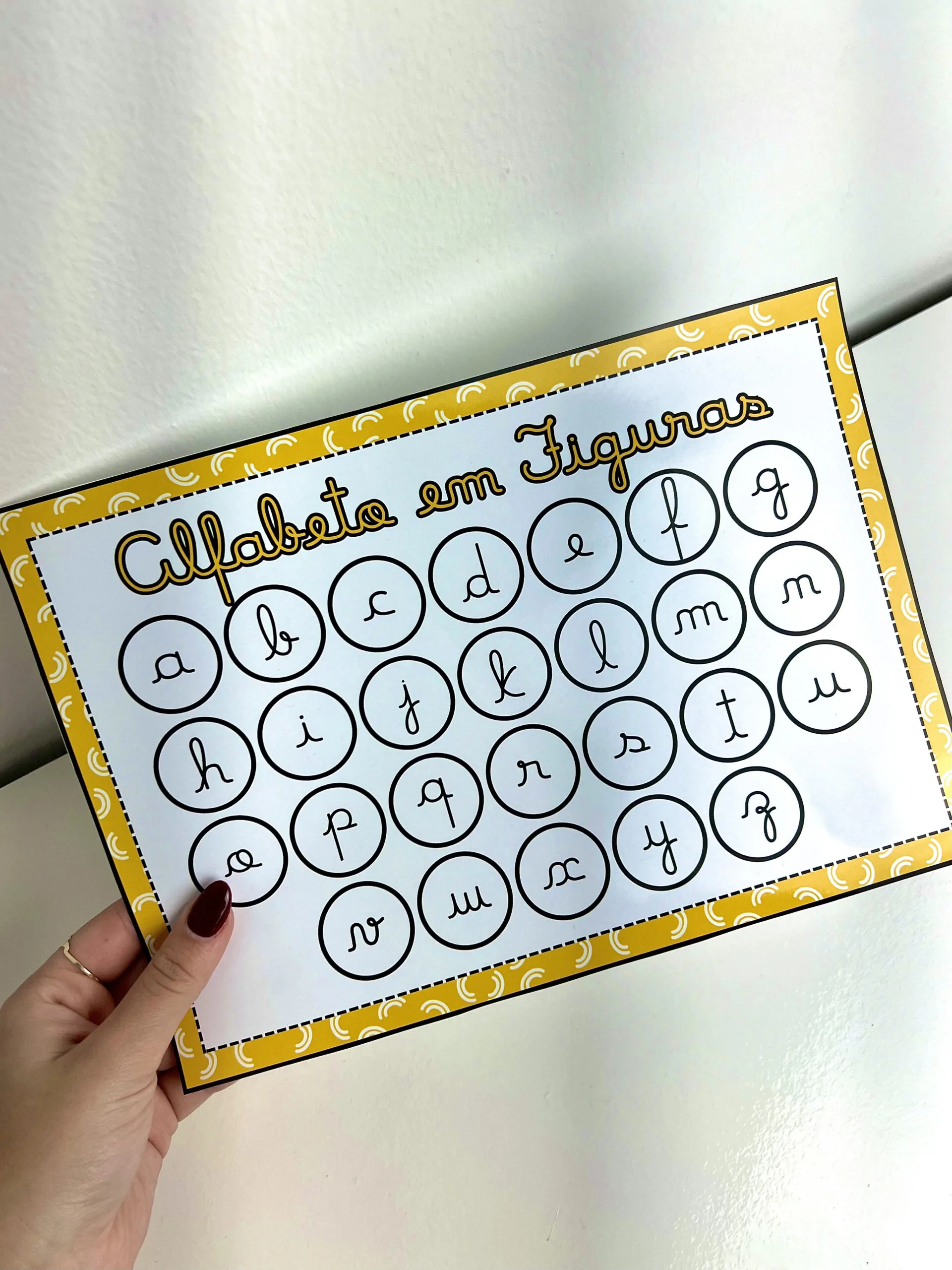 Prancha do Alfabeto Letras e Figuras - Imagem 7