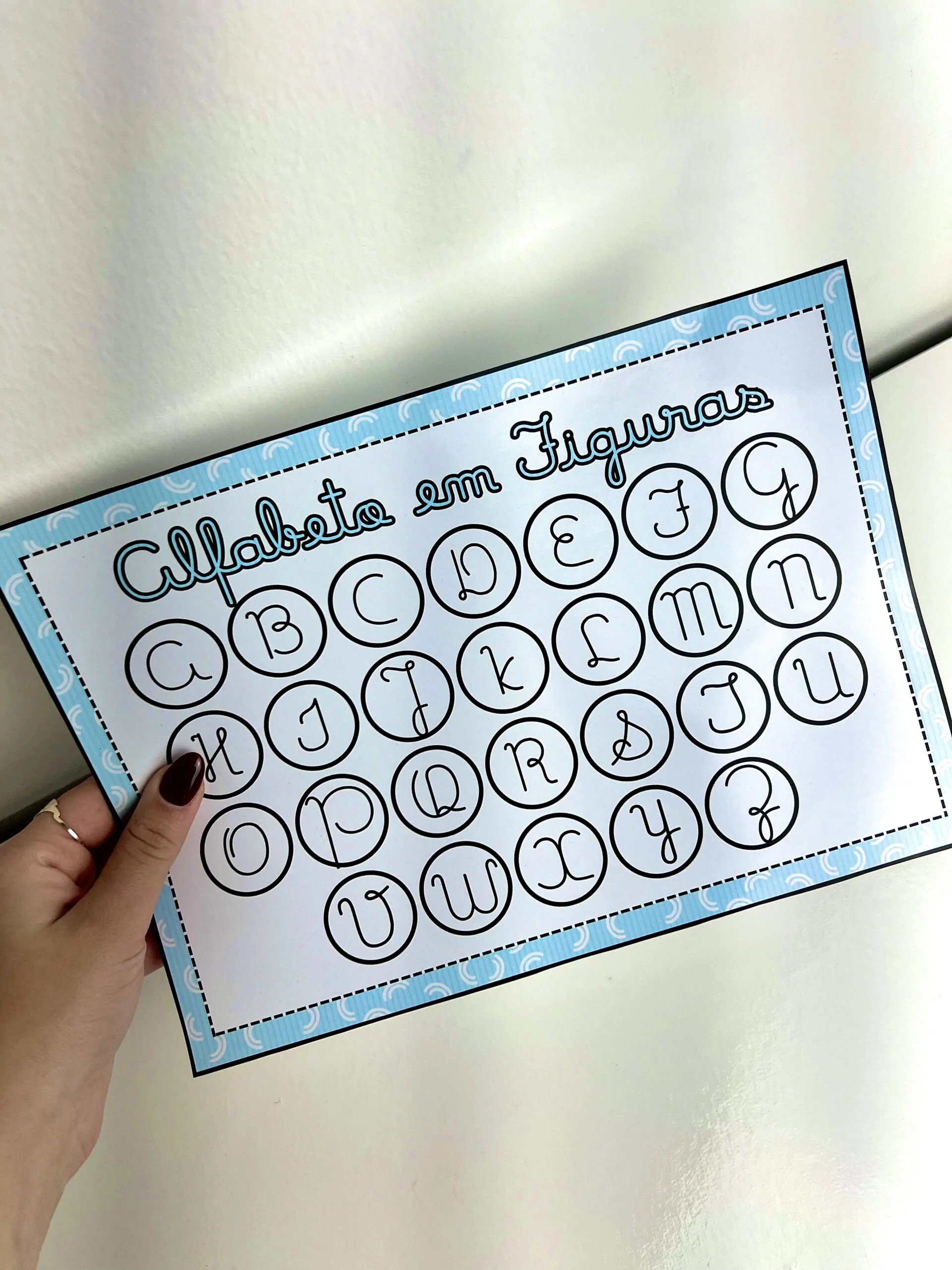 Prancha do Alfabeto Letras e Figuras - Imagem 6