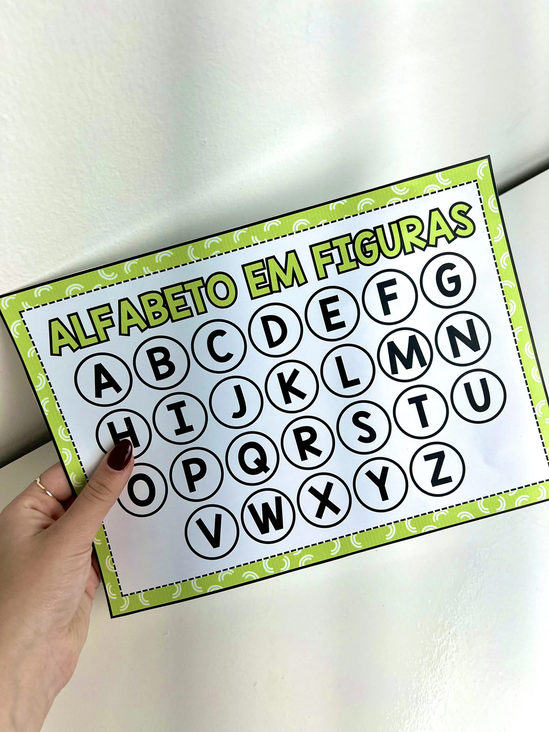 Prancha do Alfabeto Letras e Figuras - Imagem 5