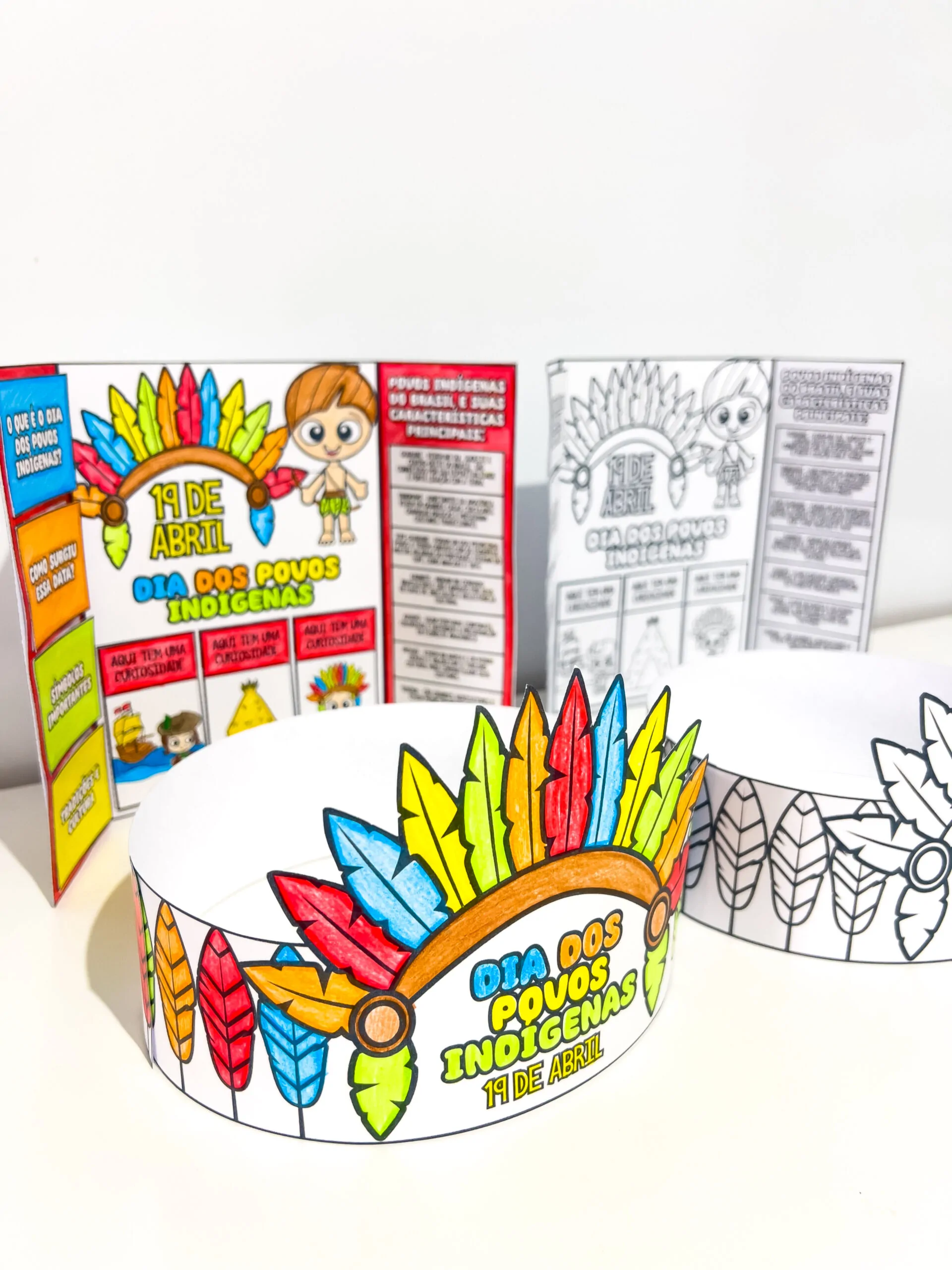 Lapbook + Coroa Dia dos Povos Indígenas - Imagem 9