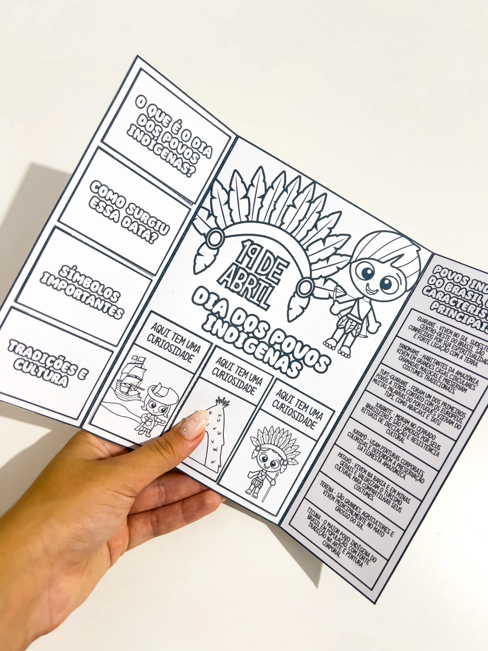 Lapbook + Coroa Dia dos Povos Indígenas - Imagem 5