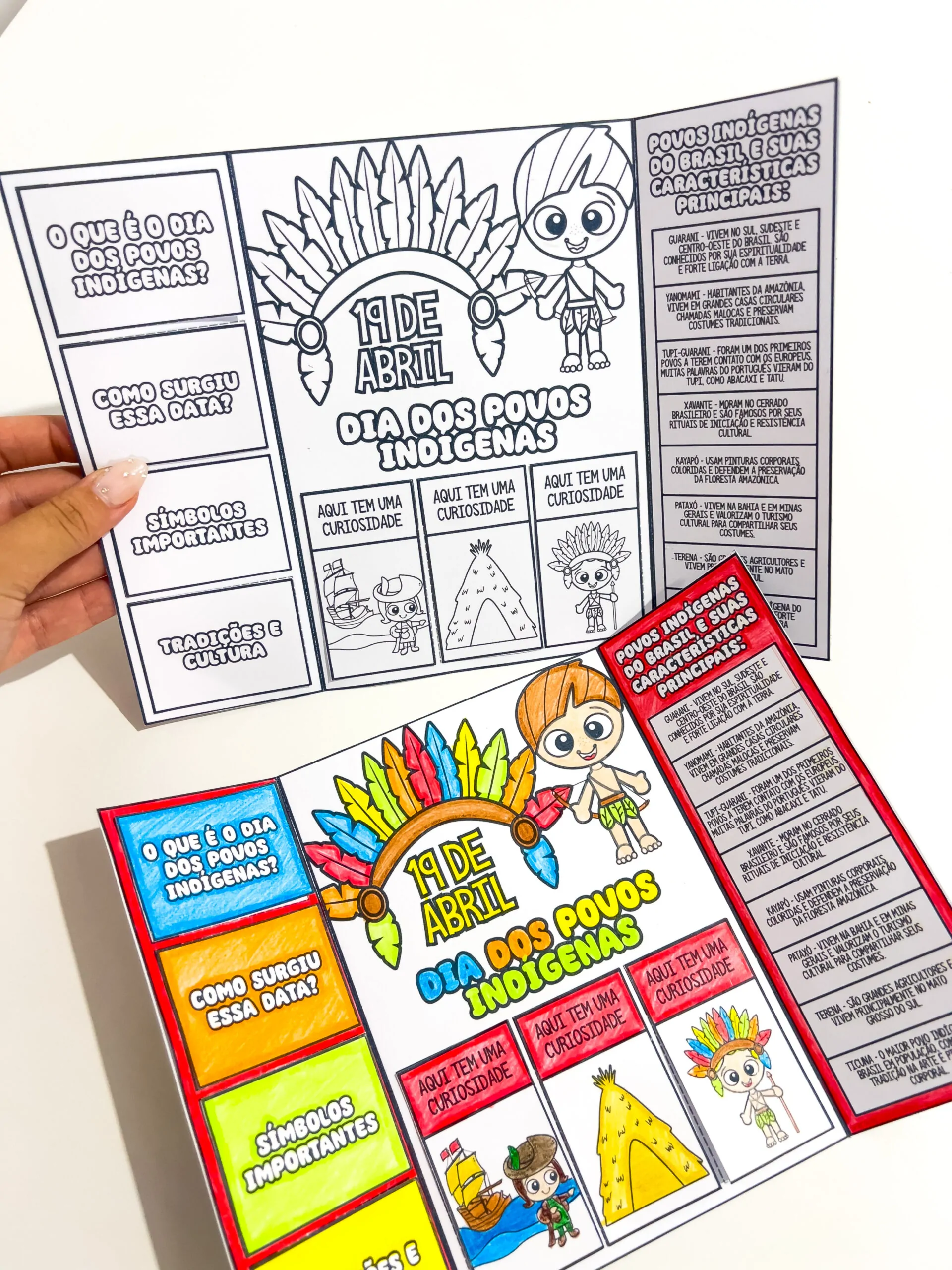 Lapbook + Coroa Dia dos Povos Indígenas - Imagem 3