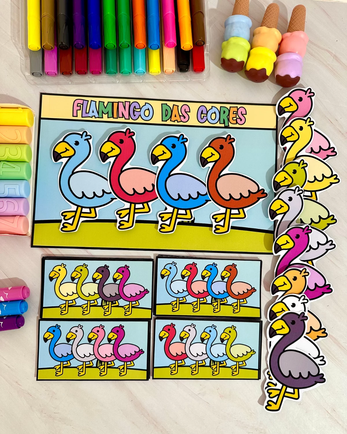 Flamingo das Cores – Um recurso pedagógico encantador - Imagem 2