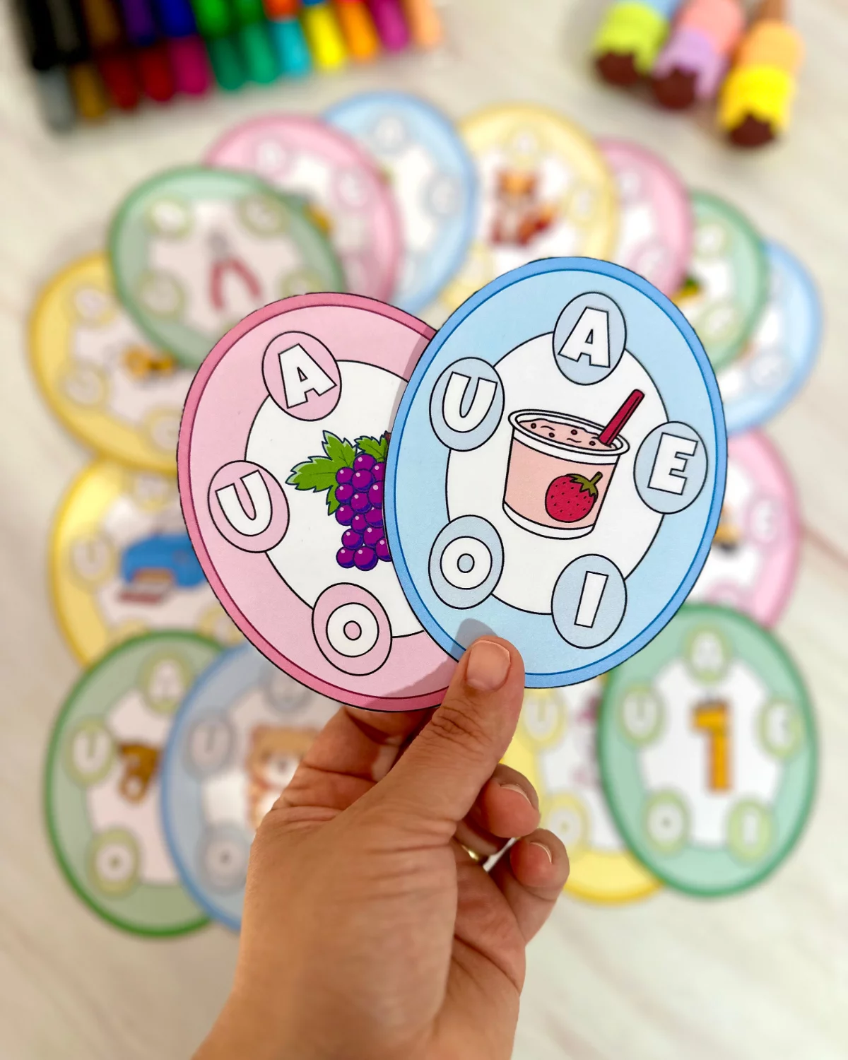 Roda das Vogais – Material Educativo para Educação Especial - Imagem 6