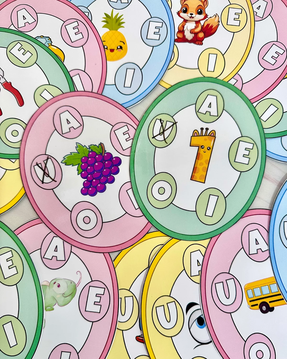 Roda das Vogais – Material Educativo para Educação Especial - Imagem 9