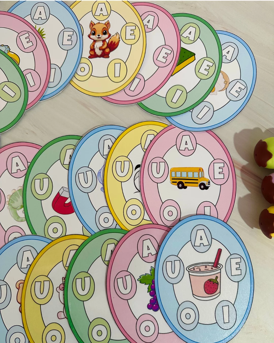 Roda das Vogais – Material Educativo para Educação Especial - Imagem 7