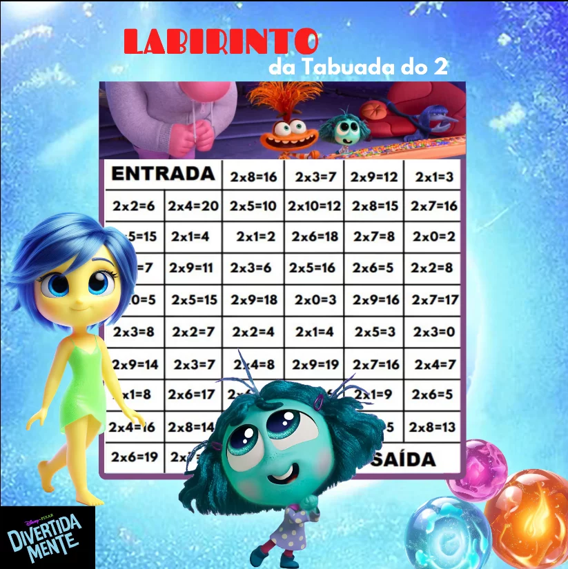 10 Jogos da Tabuada de Multiplicação Divertida Mente - Emoções - Imagem 9