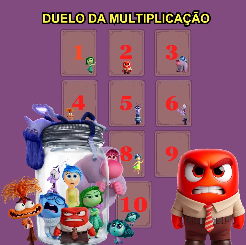 10 Jogos da Tabuada de Multiplicação Divertida Mente - Emoções - Imagem 7