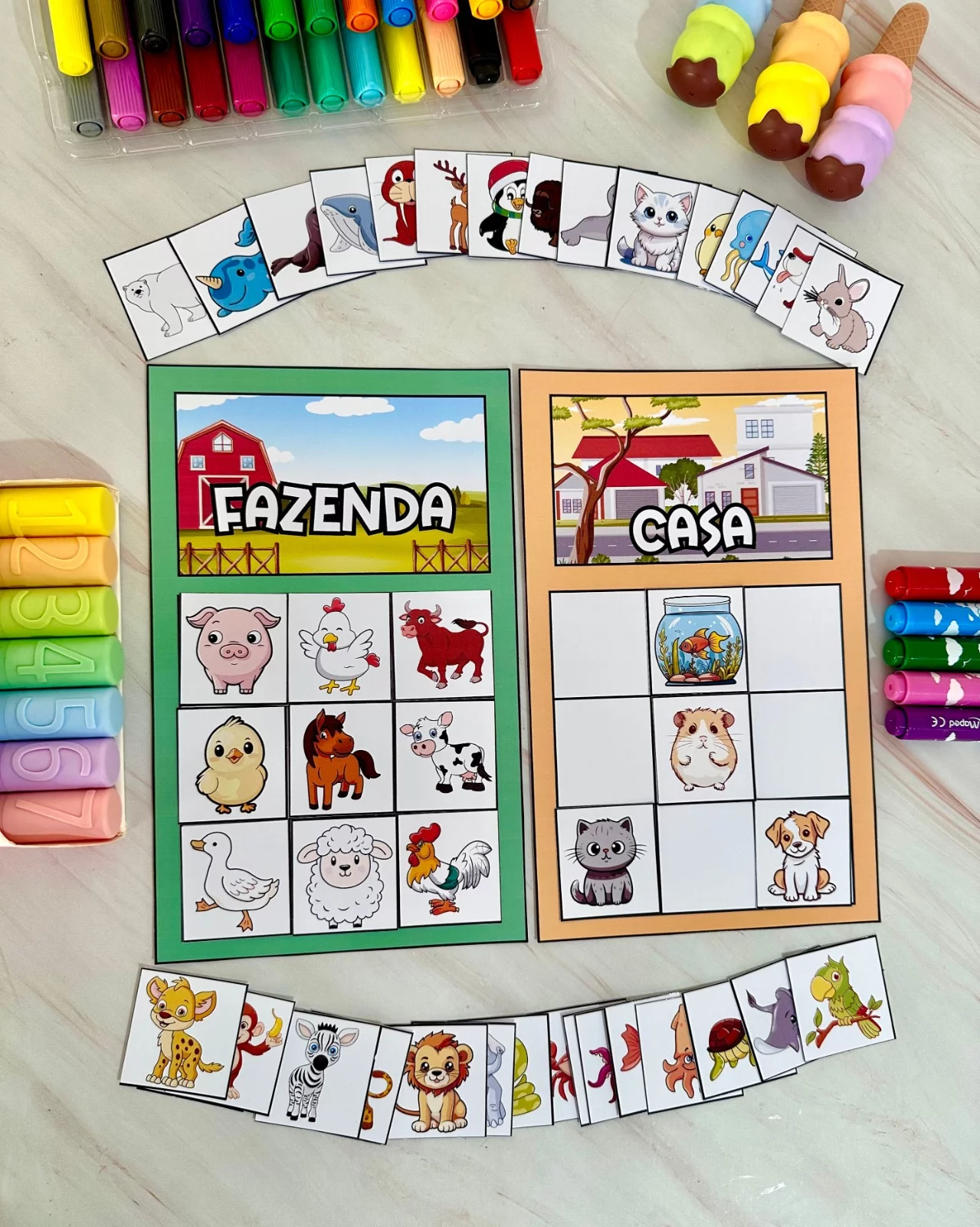 Casinhas dos Animais – Recurso Educacional