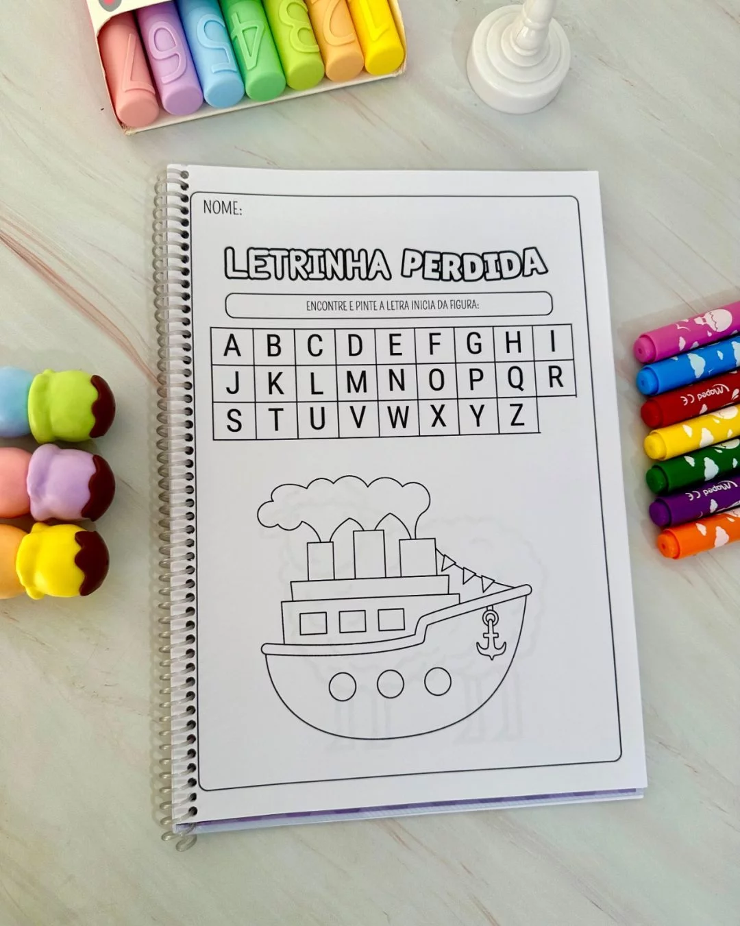 Letrinha Perdida – Caça-Letras Lúdico para Educação Especial - Imagem 2