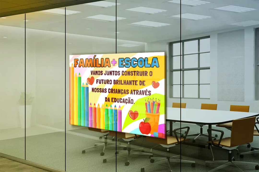 Painel Reunião de Pais com Estilo e Acolhimento! Alta Qualidade