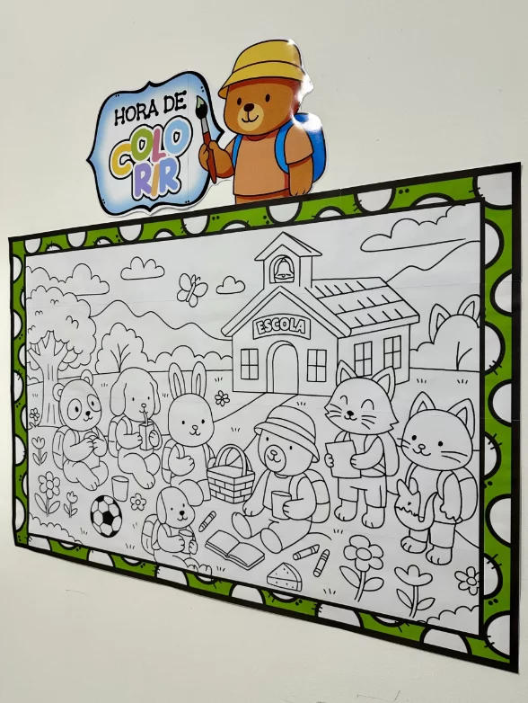 Painel para Colorir – Volta às Aulas! - Imagem 2