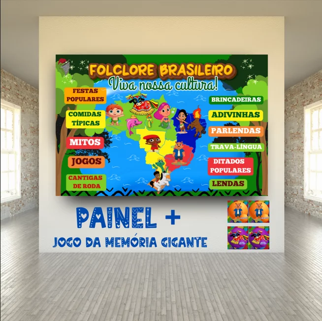 Kit Painel Folclore Brasileiro - Imagem 5
